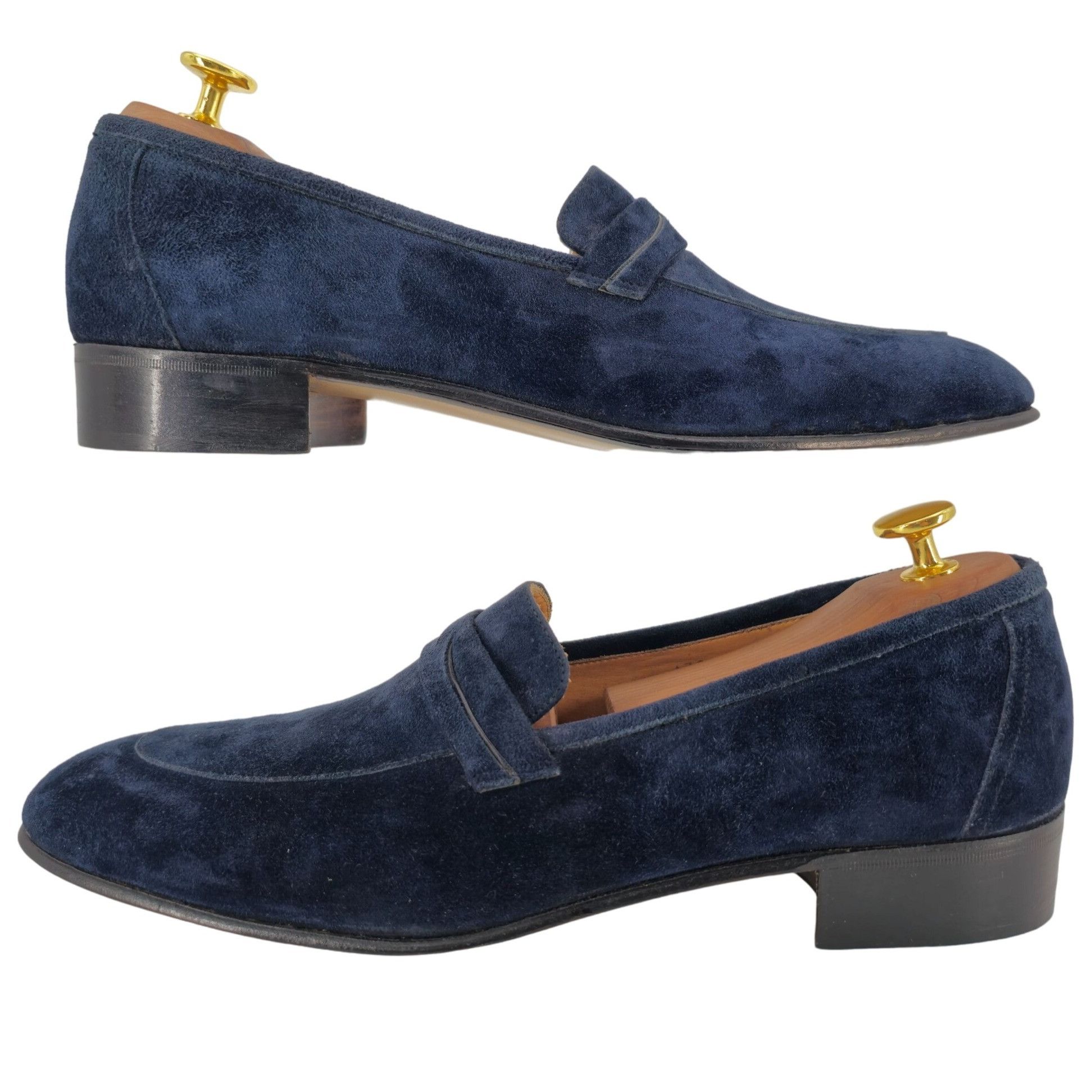 Pierre Cardin NEW Vintage Pierre Cardin Paris Navy Blue Suede Loafer 10 Size US 10 / EU 43 - 6 Thumbnail