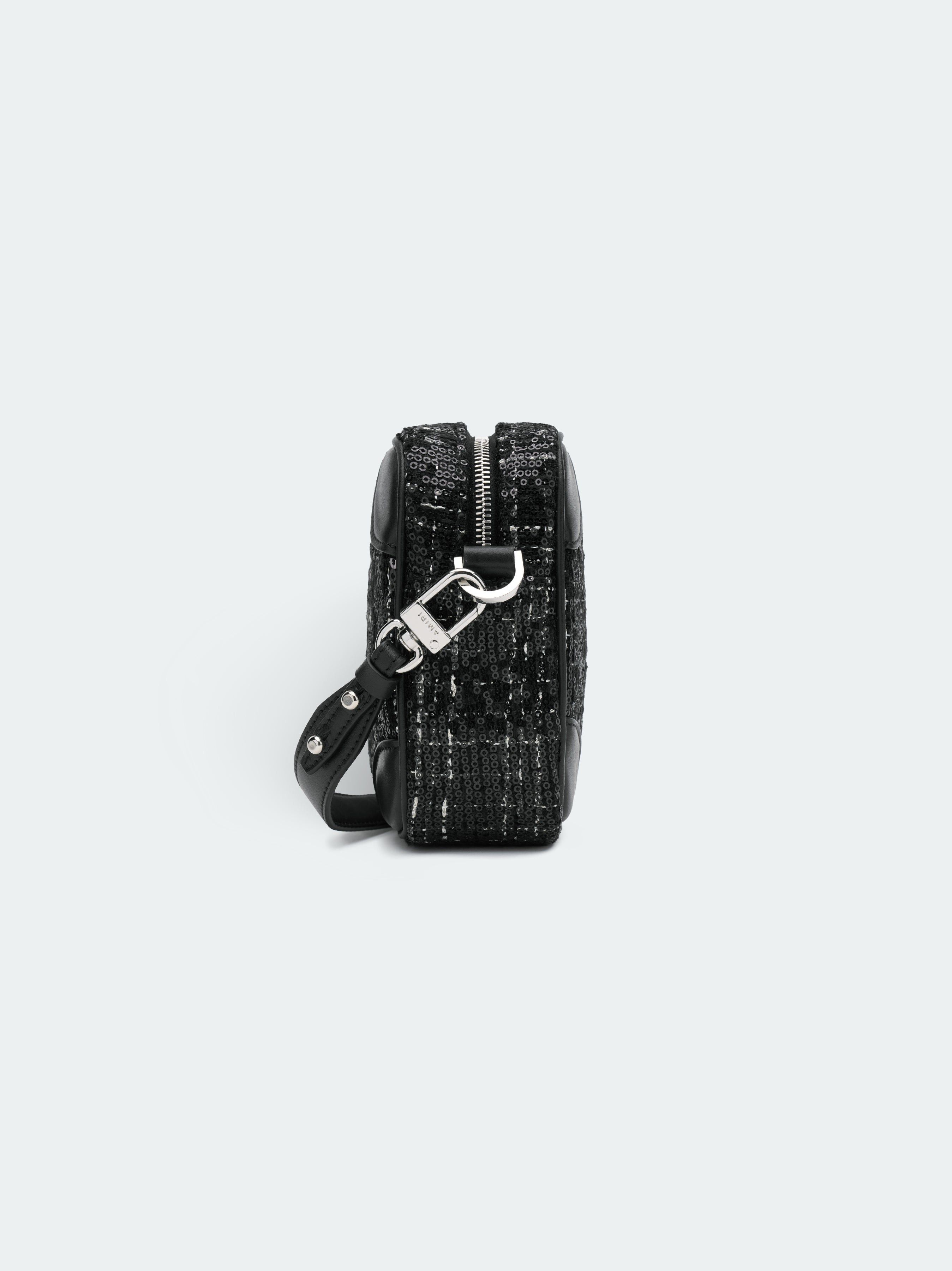 Amiri o1s1wg110525 Size: OS / Sequin Boucle Camera Case in Black Size ONE SIZE - 3 Thumbnail