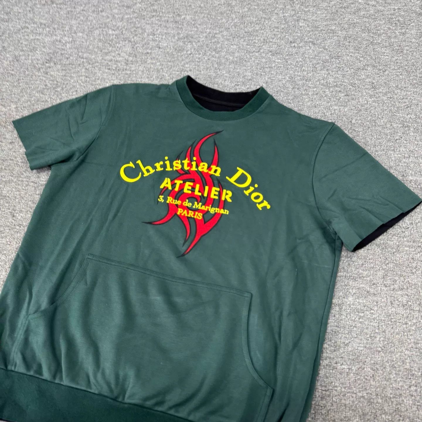 Dior Dior green flame short sleeve tee M 99 new Size M / US 6-8 / IT 42-44 - 3 Thumbnail