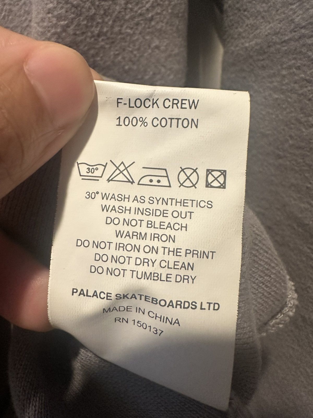 Palace Palace F-Lock Crew Neck Size US L / EU 52-54 / 3 - 6 Thumbnail