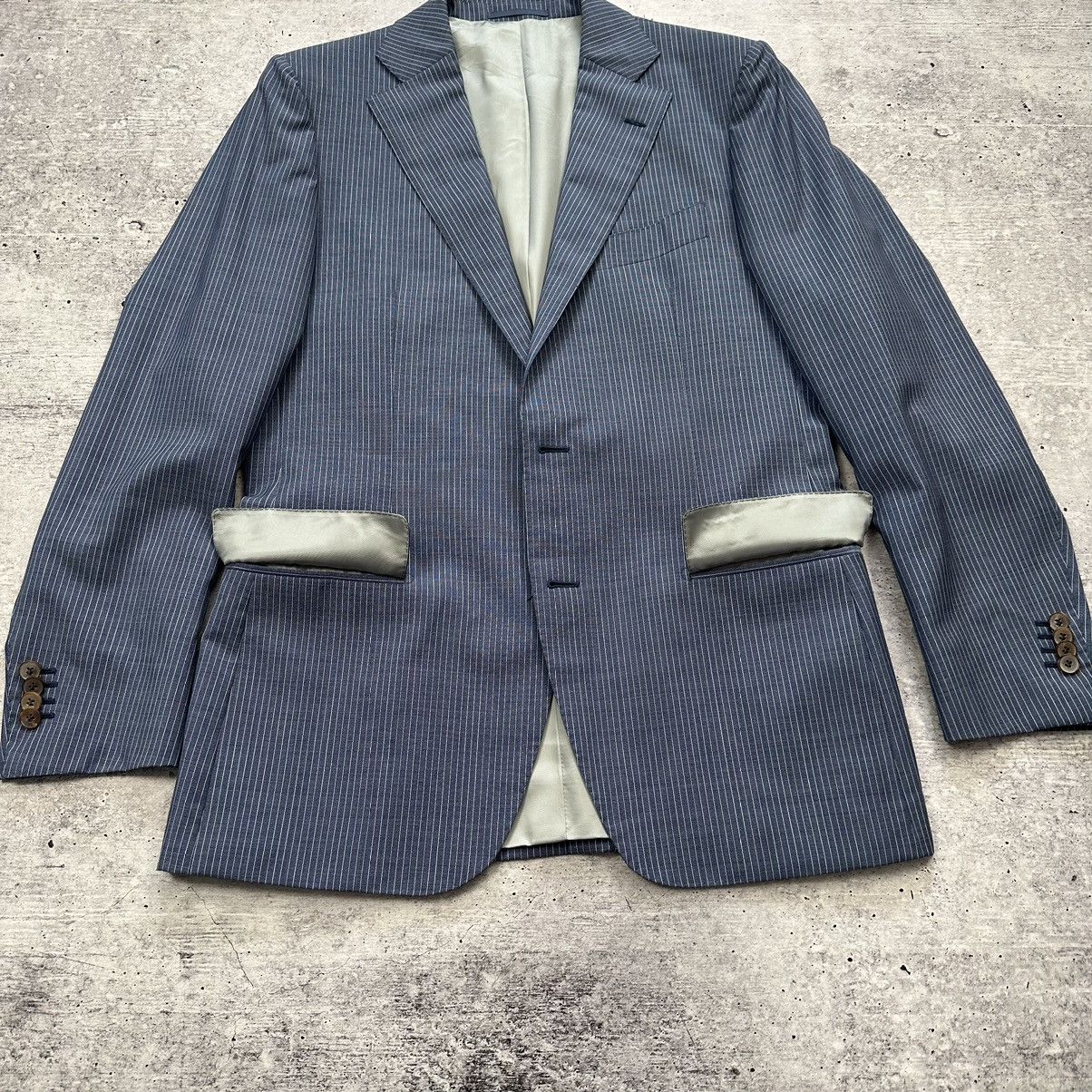 Other SUITSUPPLY Guanello Blazer Stripe Wool Mohair Lined Size 40R - 10 Thumbnail