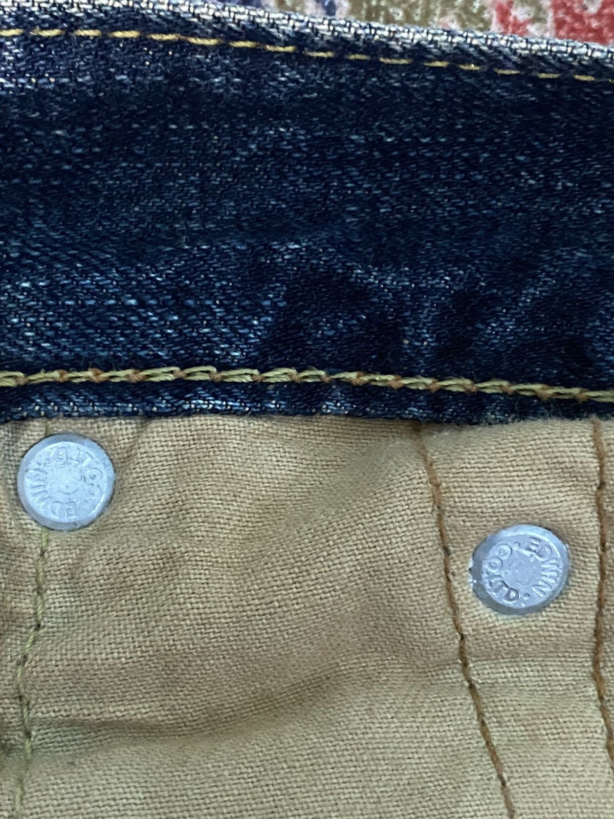 Edwin × Japanese Brand × Vintage Edwin Lot 504 Regular Straight Cut Pants Indigo Jeans Size US 36 / EU 52 - 14 Thumbnail