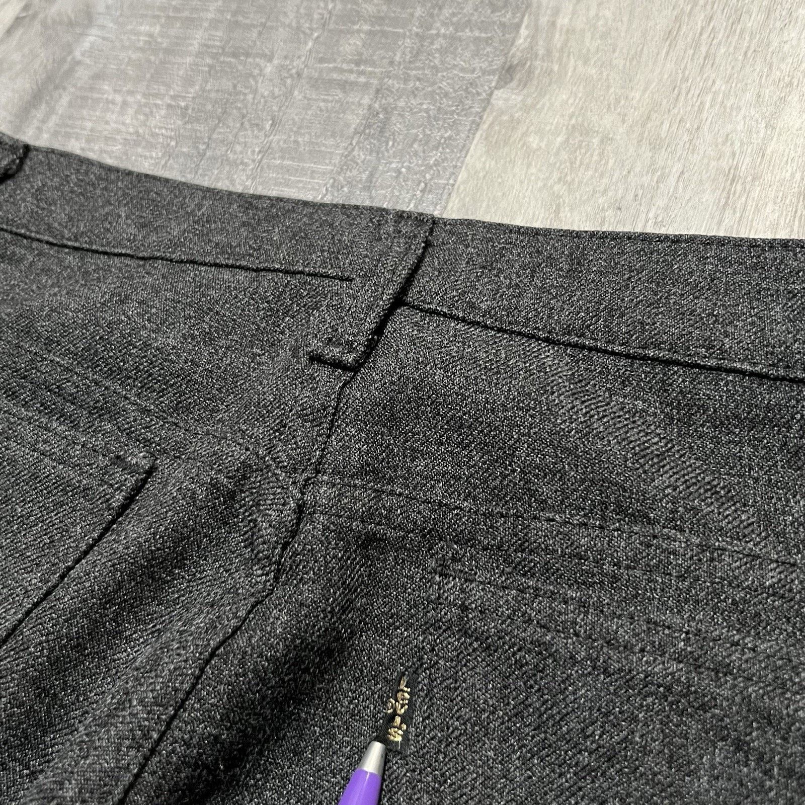 Levi's VTG Levis Sta Prest Salt N Pepper Grey Rockabily Pants 35 Size US 35 - 5 Thumbnail