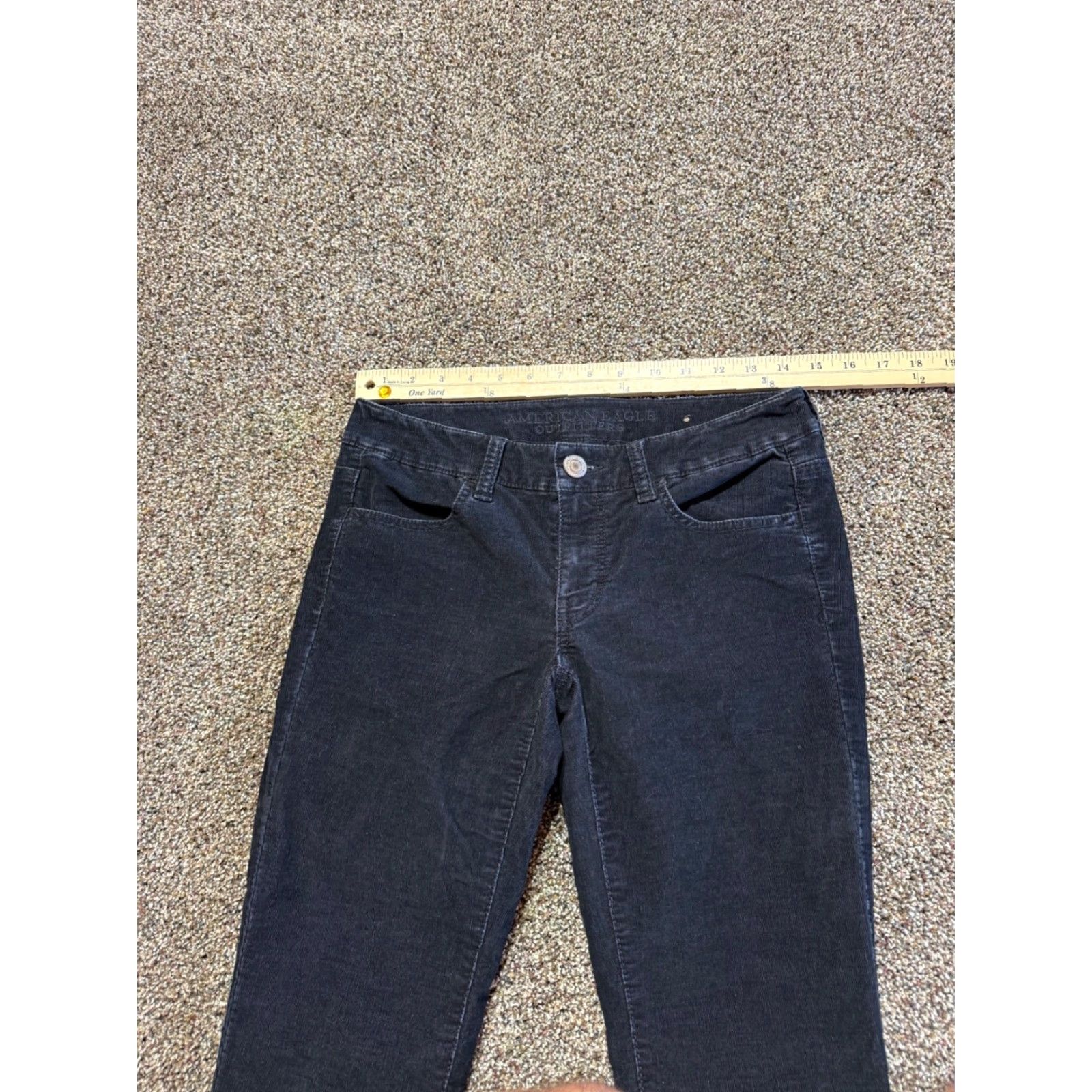 American Eagle Outfitters American Eagle Outfitters Jeans Womens 2 Black Corduroy Skinny Flex Pants Size 26" / US 2 / IT 38 - 6 Thumbnail