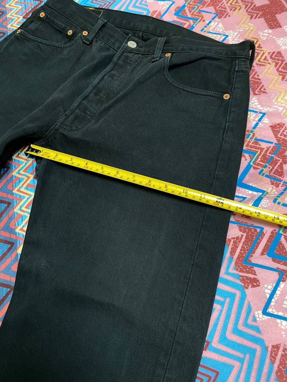 Levi's × Vintage Vintage 90s Levi's 501 Black Denim Opium Jeans Size US 34 / EU 50 - 9 Thumbnail
