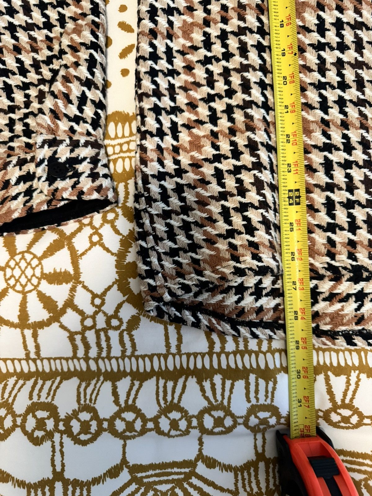 Wax London New No Tags Wax London Overshirt - Black/Brown Houndstooth Size US XS / EU 42 / 0 - 7 Thumbnail