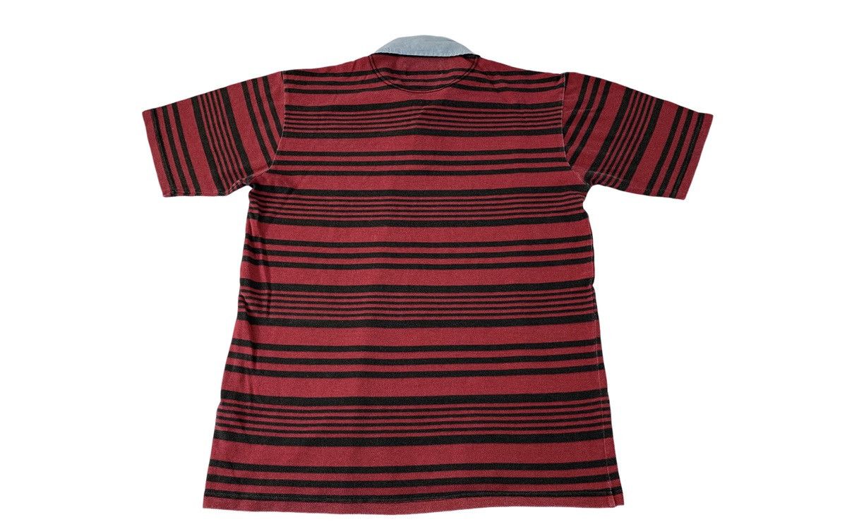 Burberry 90s Burberrys London Red Striped Polo Tee T-shirt Size US XL / EU 56 / 4 - 2 Thumbnail