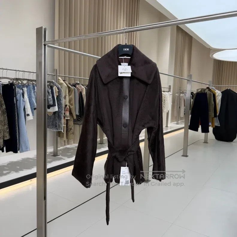 Hermes Hermes Mocha Brown Cashmere and Leather Fur Size XS / US 0-2 / IT 36-38 - 1 Thumbnail