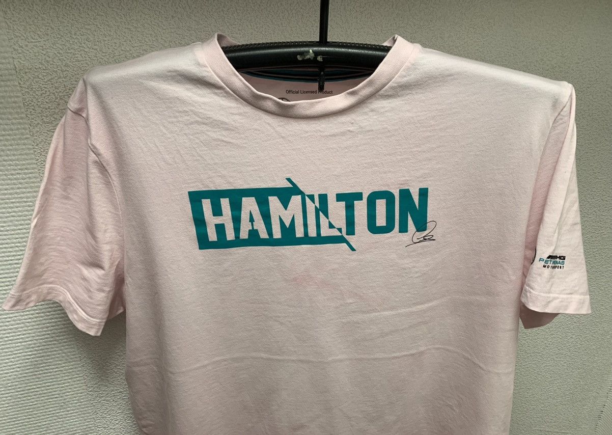 Hamilton Mercedes Benz petronas Hamilton 2xl xxl pink t-shirt Size US XXL / EU 58 / 5 - 3 Thumbnail