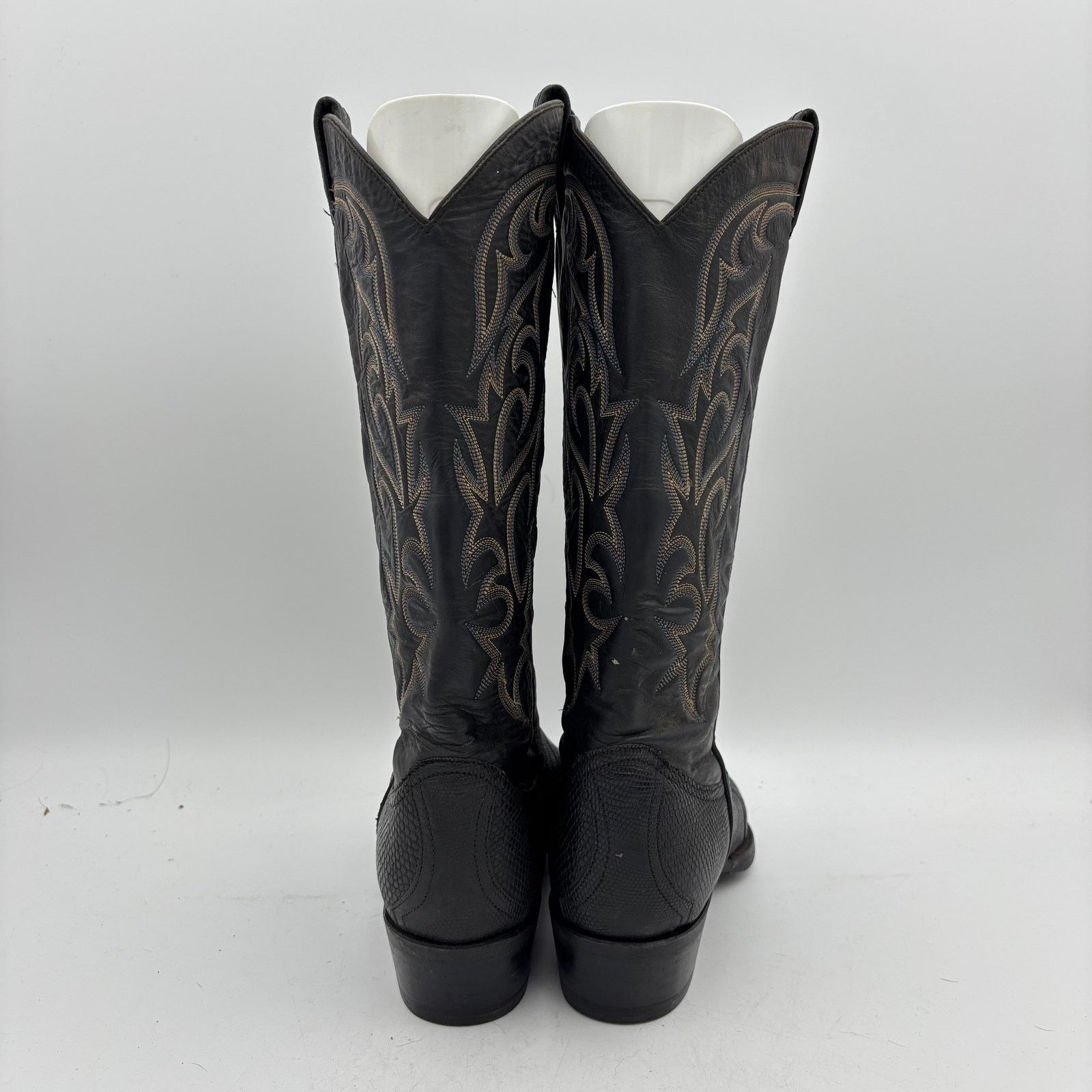 Larry Mahan Vintage 80s Larry Mahan Cowboy Boots Western Lizard 10 D Size US 10 / EU 43 - 4 Thumbnail