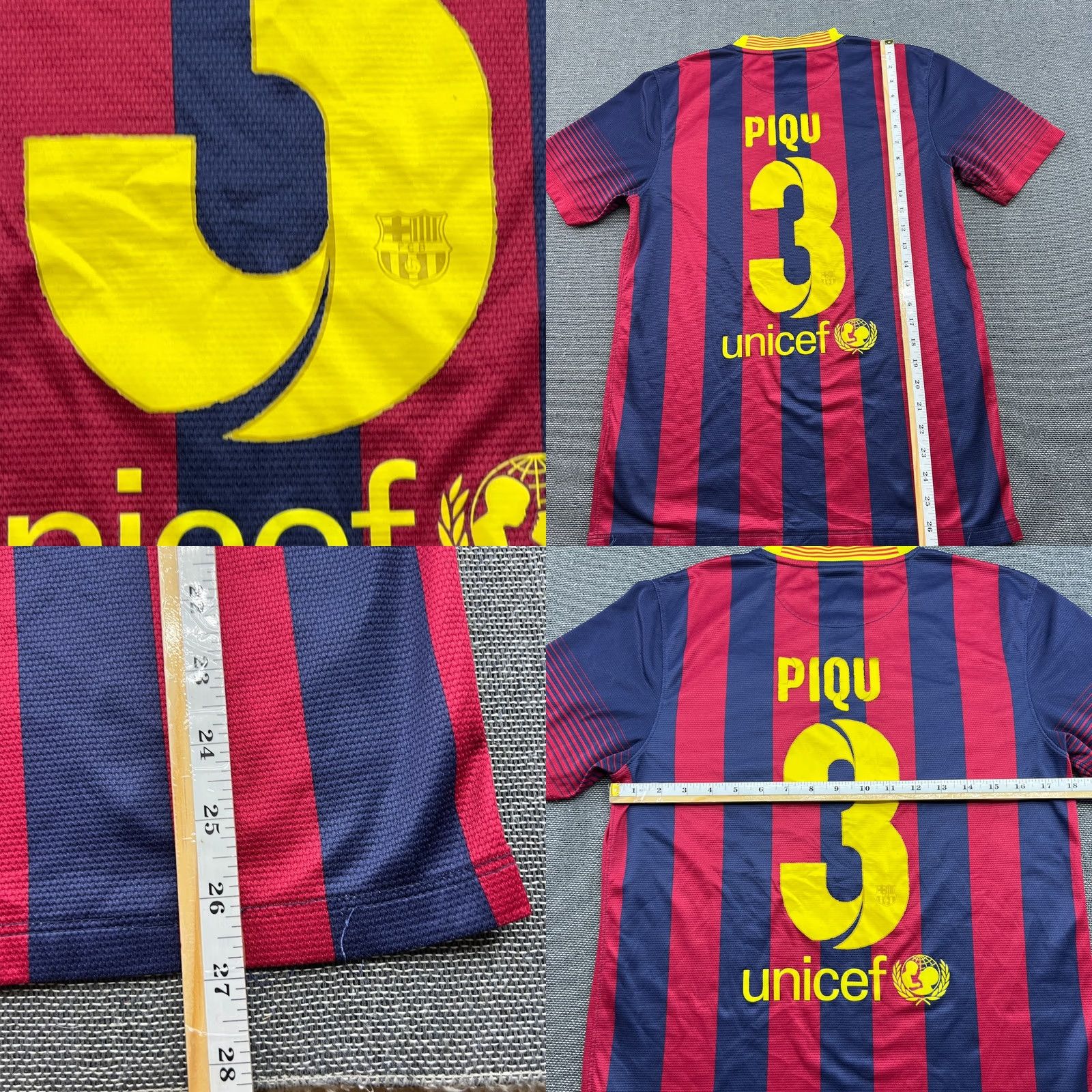 Nike Nike Barcelona 2013 2014 Home Pique Mens Football Jersey Shirt Small Adults Size US S / EU 44-46 / 1 - 9 Thumbnail