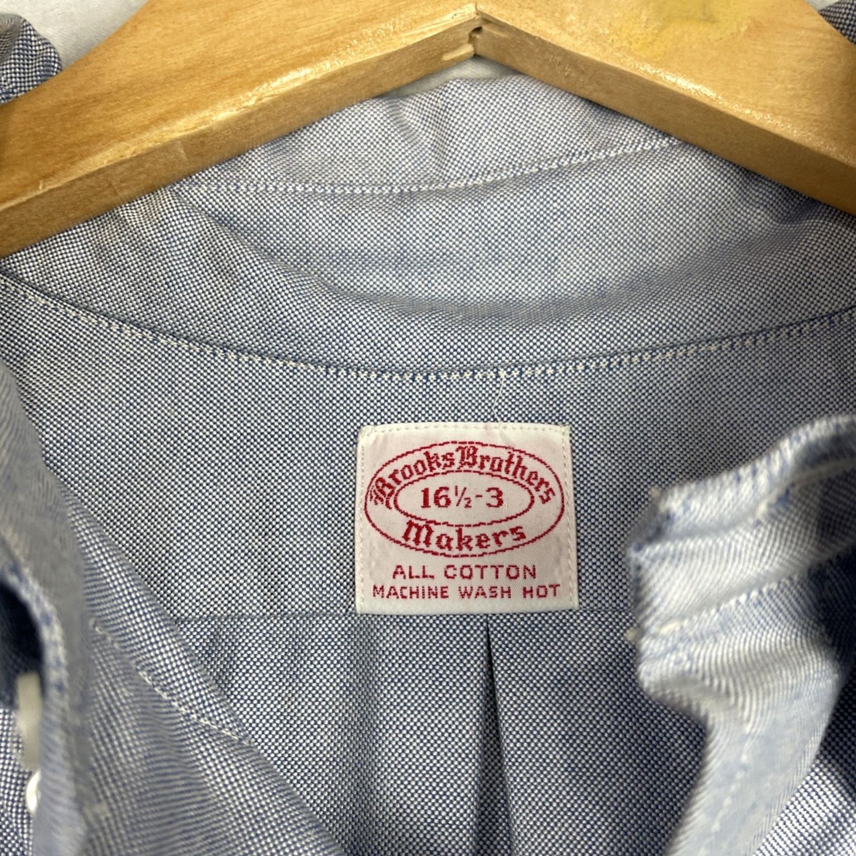 Brooks Brothers VINTAGE Brooks Brothers Shirt Mens 16.5-3 Blue Oxford Button Down Long Sleeve 2XL Regular Navy Blue Chinstrap? Size US XXL / EU 58 / 5 - 4 Thumbnail