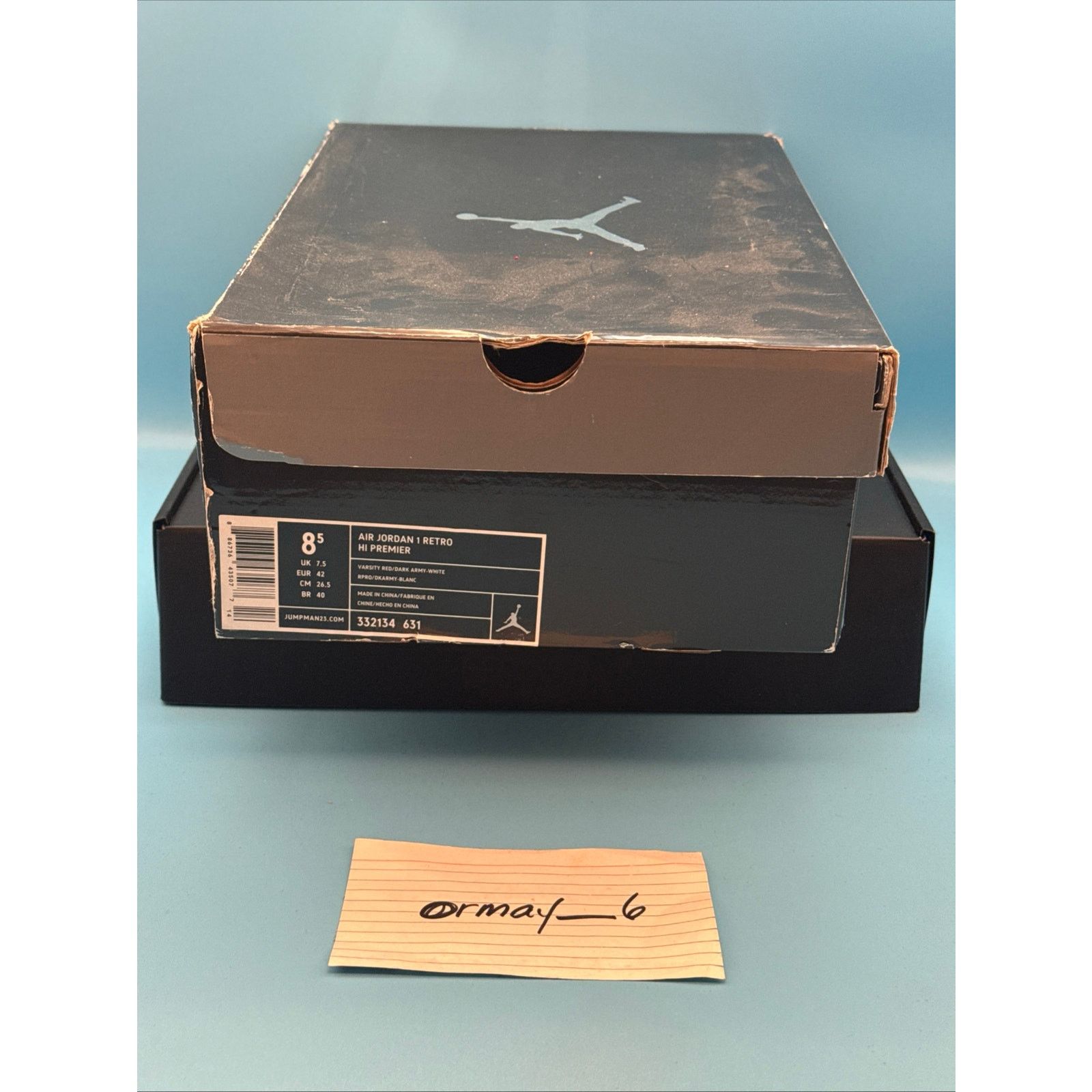 Jordan Brand Air Jordan 1 Retro Hi Premier 2008 Varsity Red m8.5 w10 Size US 8 / EU 41 - 8 Thumbnail