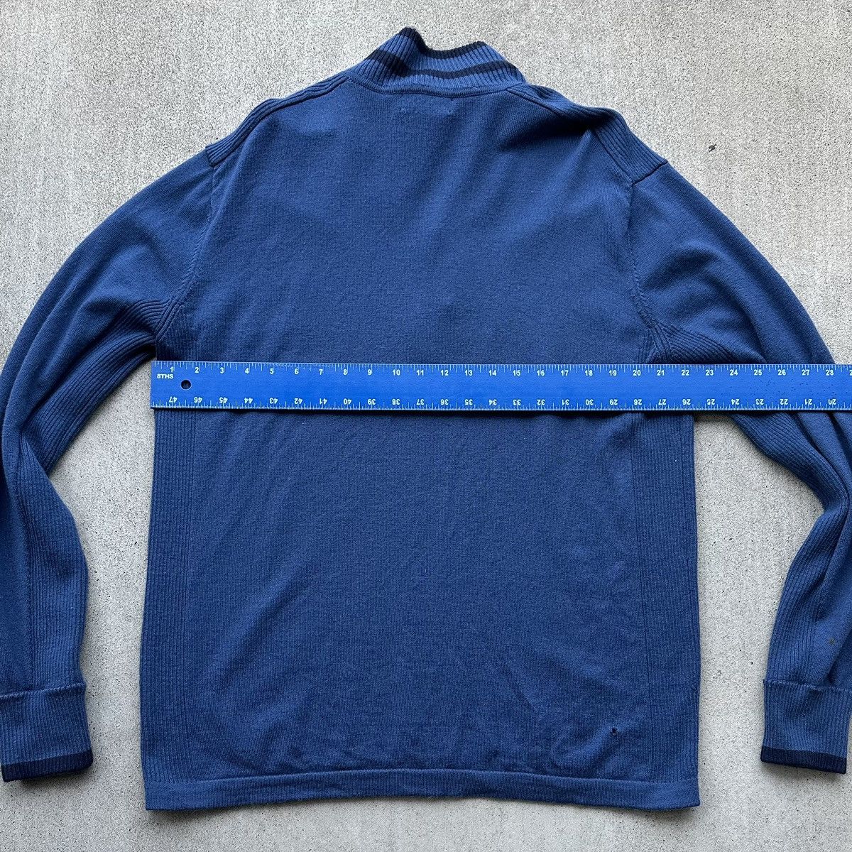 Patagonia Vintage Patagonia Merino Wool 1/4 Zip Sweater Men XL Blue Size US XL / EU 56 / 4 - 6 Thumbnail