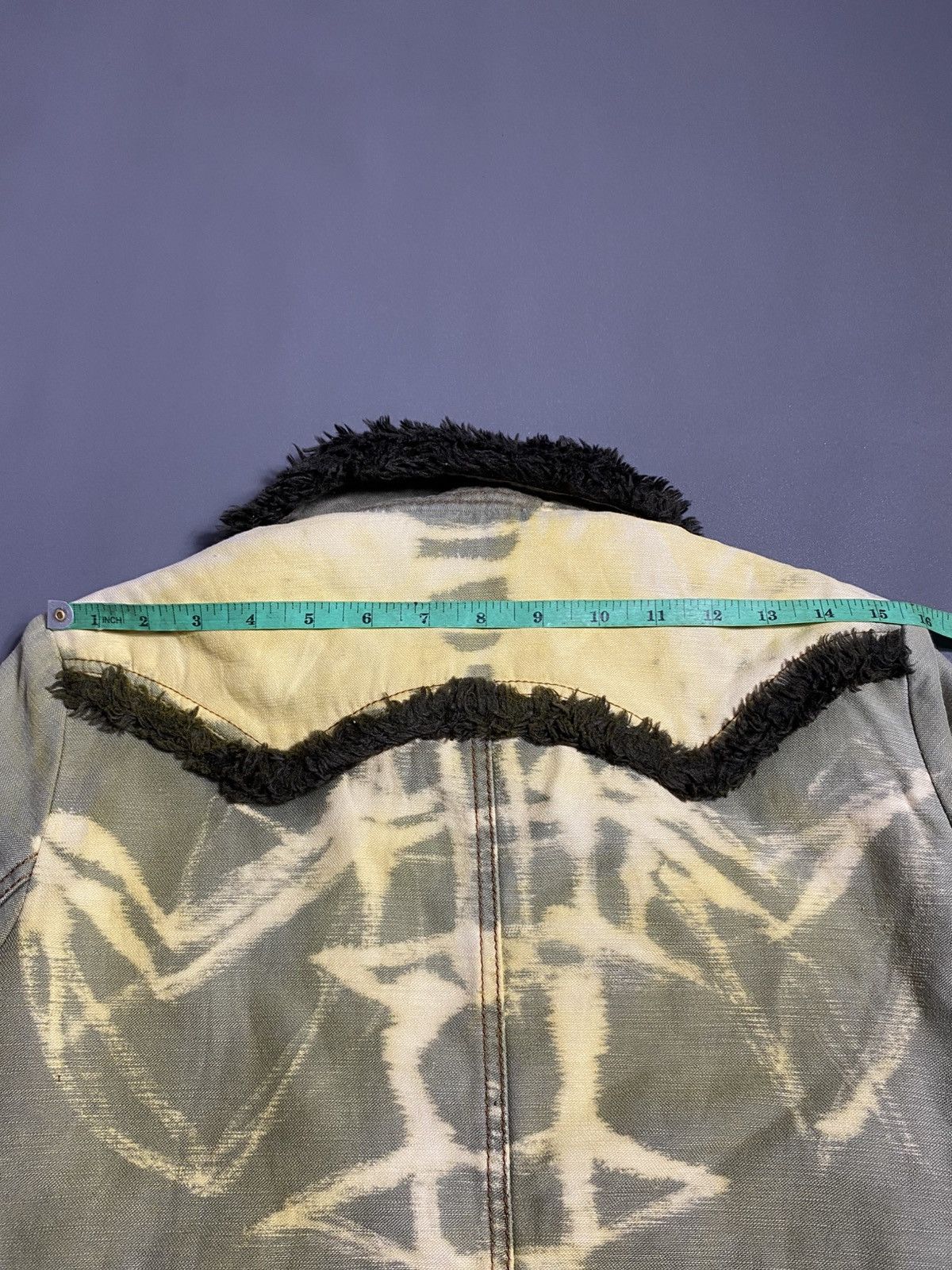 Edwin Vintage EDWIN Inner Sherpa Distressed Fleece Jacket Size US M / EU 48-50 / 2 - 12 Thumbnail