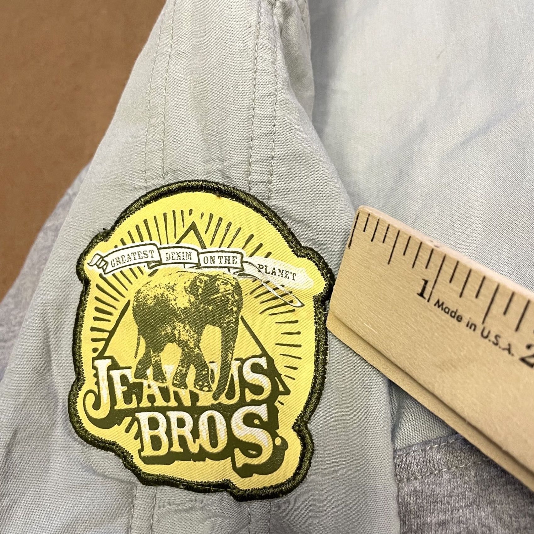 Akademiks VINTAGE Akademiks Jacket Mens L Gray Jeanius Bros Full Zip Patchwork Streetwear AKS Size US 33 - 2 Thumbnail