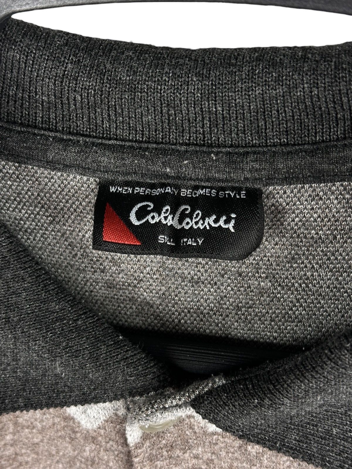 Carlo Colucci Vintage Carlo Colucci Abstract Geometric Polo Long Sleeve Size US XL / EU 56 / 4 - 4 Thumbnail