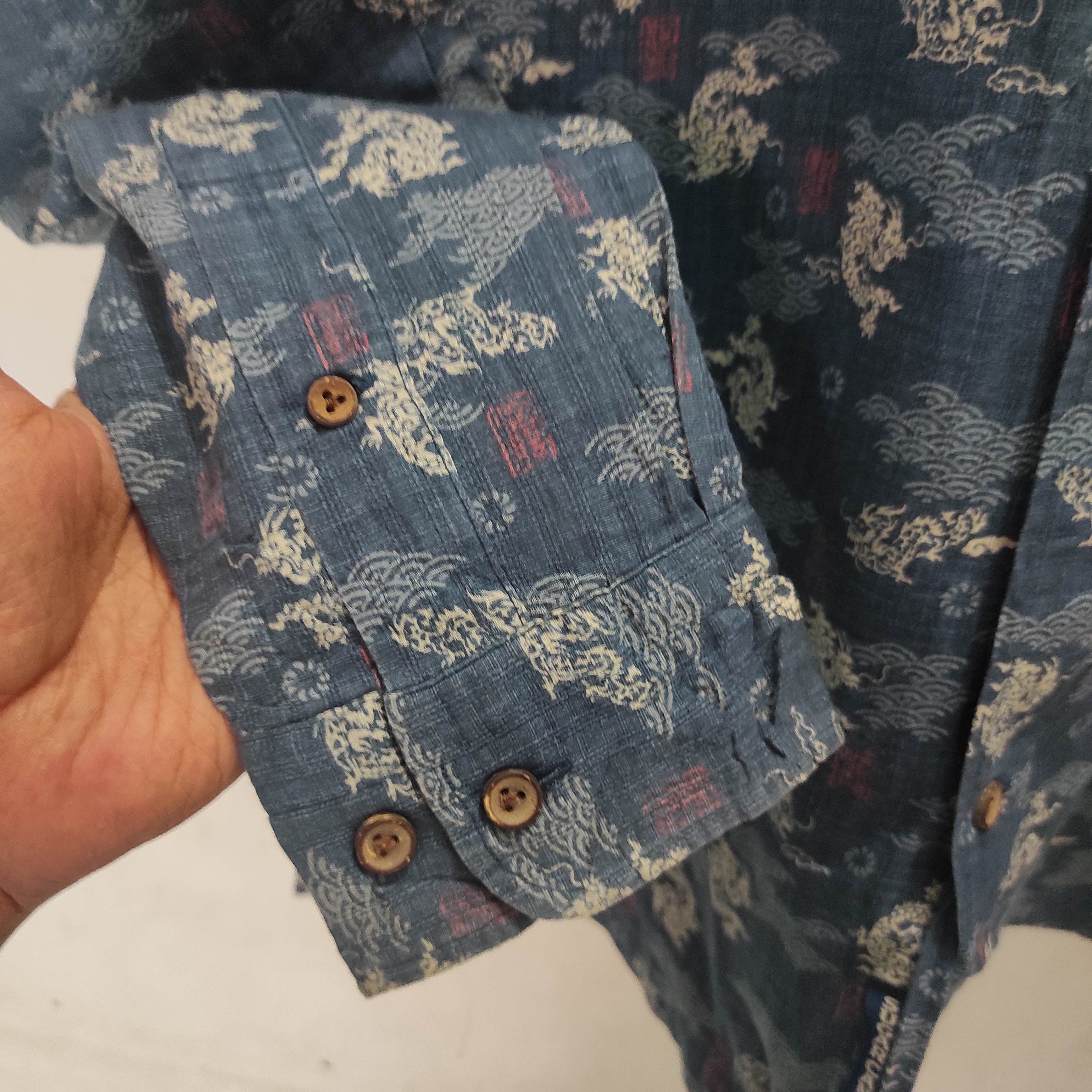 Sugar Cane Vintage Sugar Cane Full Print Dragon Shirt Size US M / EU 48-50 / 2 - 9 Thumbnail