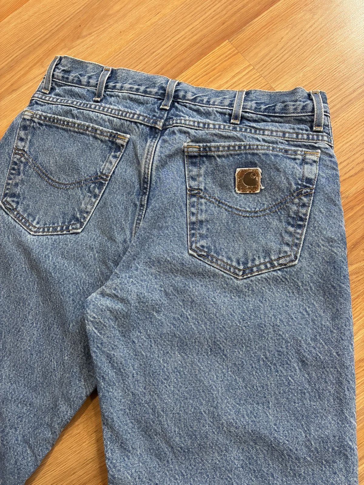 Carhartt 34x30 - Vintage Carhartt Flannel Lined Denim Jeans B21-DST Size US 34 / EU 50 - 13 Thumbnail