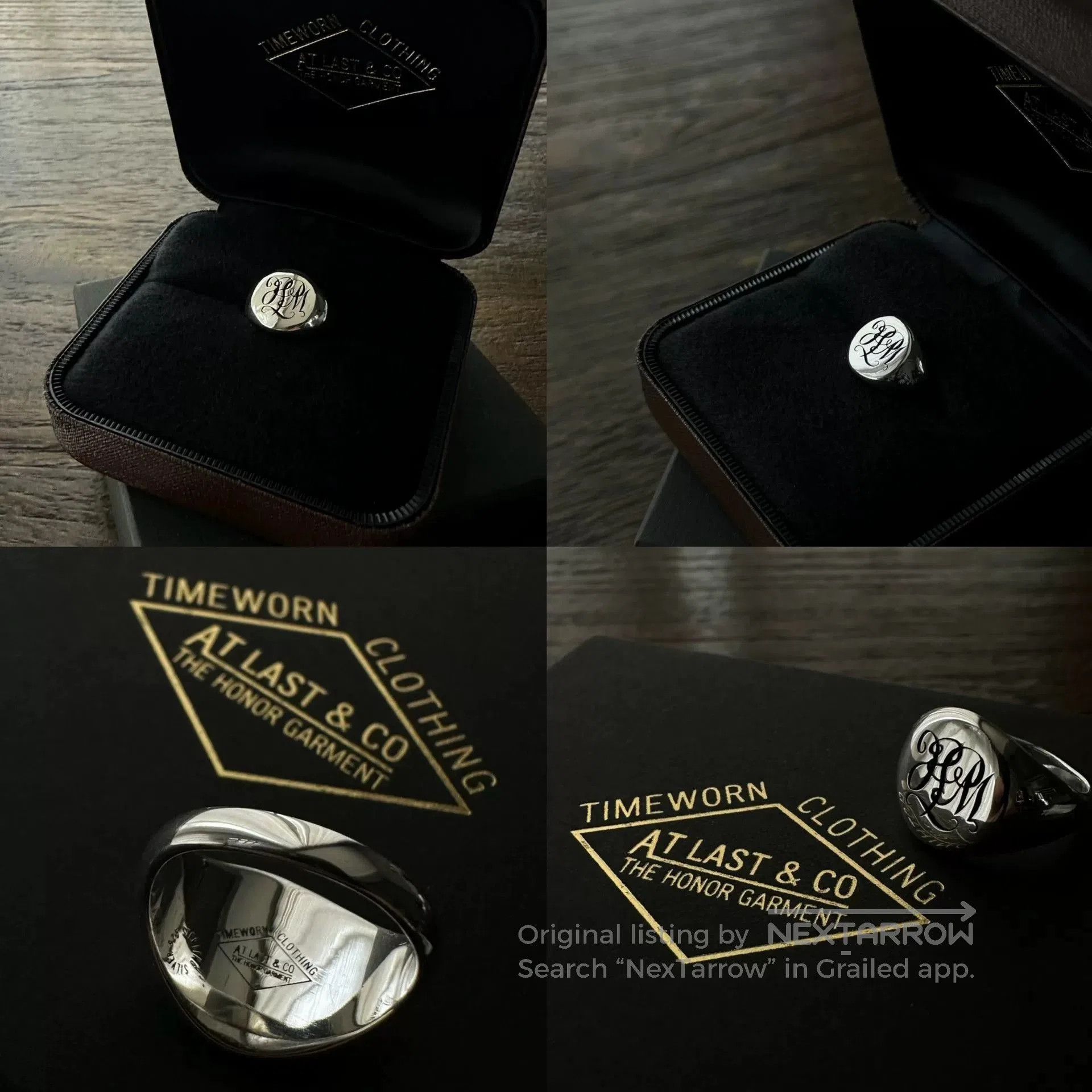 Other TWC Vintage Floral Script Sterling Silver Ring. Size ONE SIZE - 2 Thumbnail