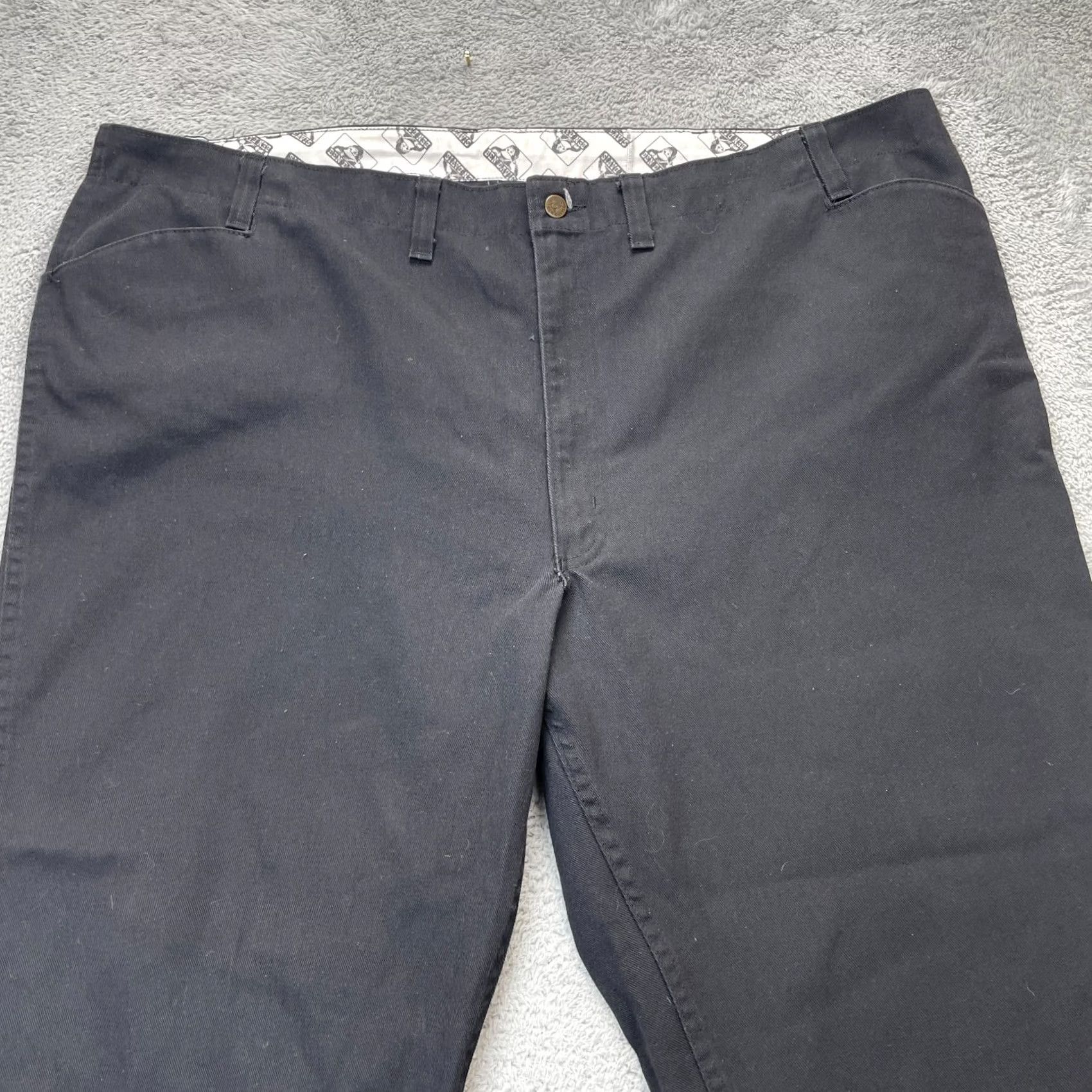 Ben Davis VINTAGE Ben Davis Pants Mens 54 Black Wide-Leg Cotton Workwear Chino 5-Pocket Regular Inseam 27" Retro City 90s Mens Size US 38 / EU 54 - 6 Thumbnail