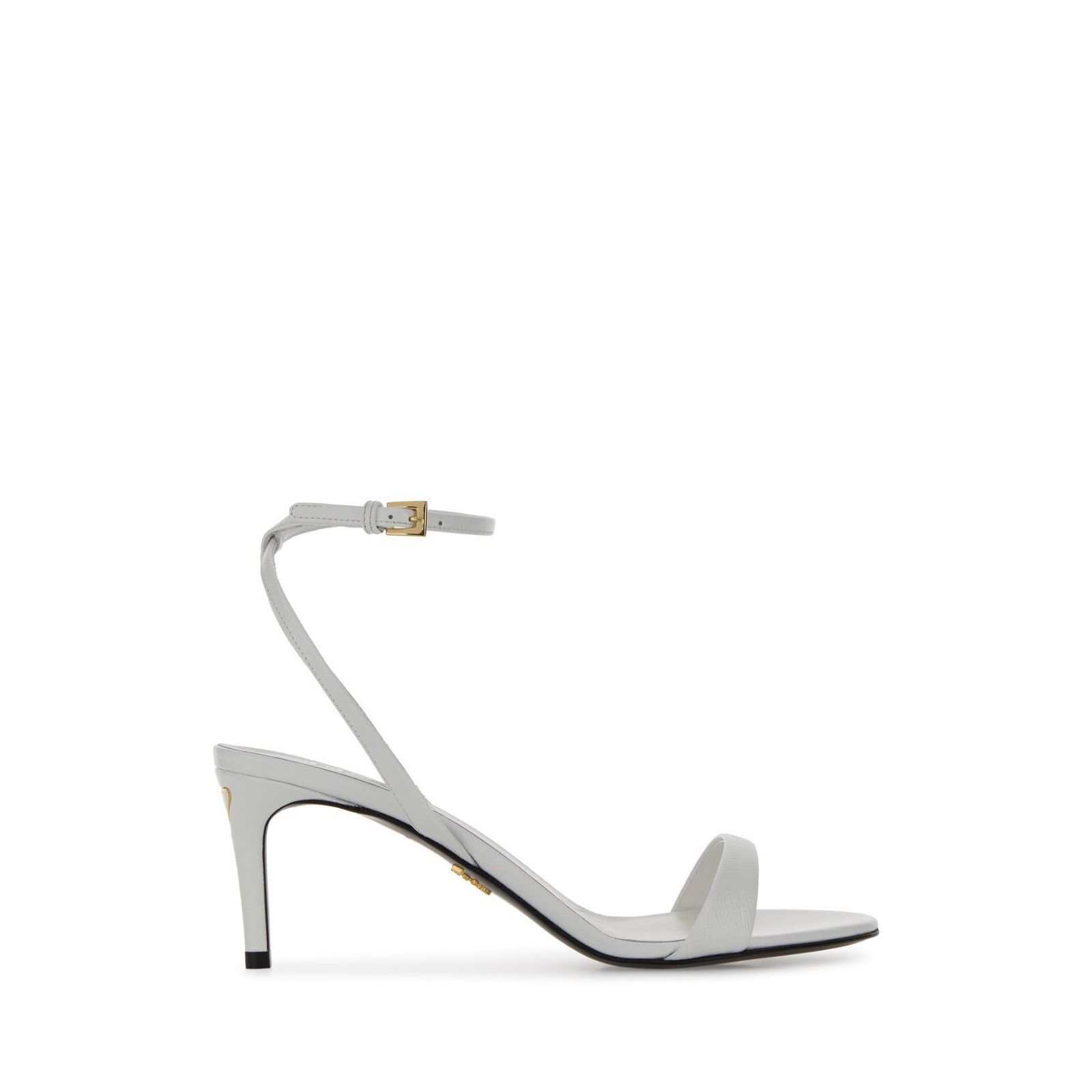 Prada PRADA White Leather 70mm Heel Sandals New And Authentic (Wom Size US 8 / IT 38 - 5 Thumbnail