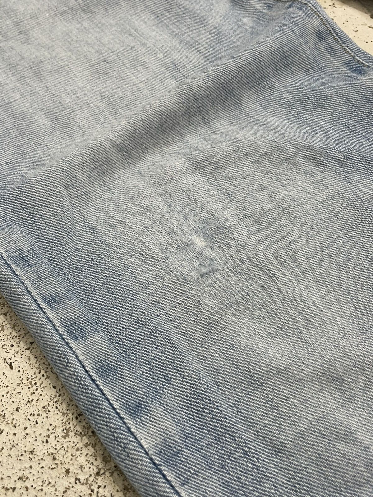 Edwin Vintage Edwin 403 Light Wash Distressed Denim Pants Size US 32 / EU 48 - 7 Thumbnail