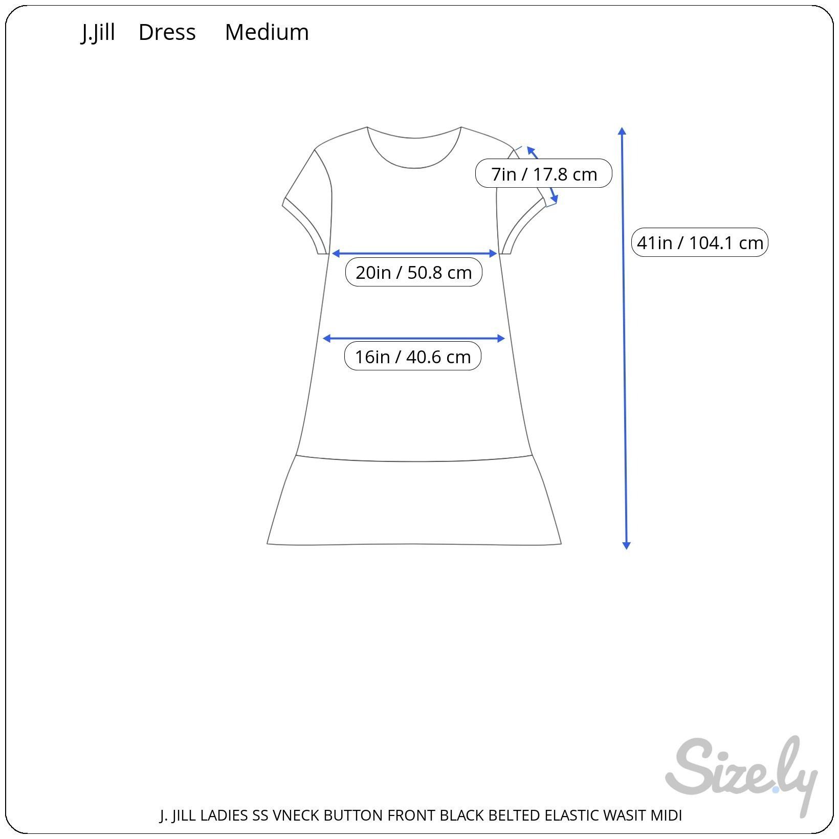 Designer J Jill Ladies Short Sleeve VNeck Black White Floral Belted M Size M / US 6-8 / IT 42-44 - 6 Thumbnail