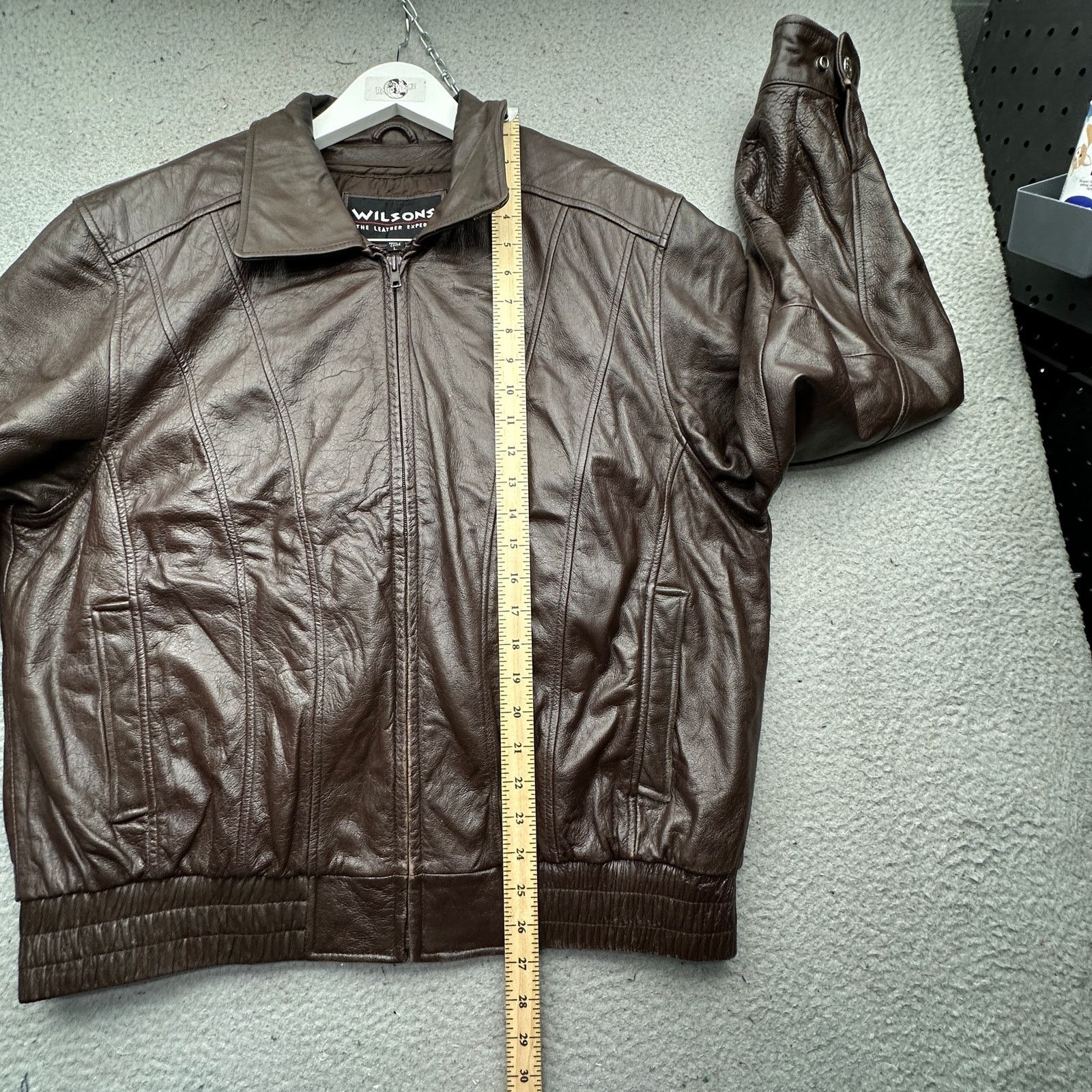 Wilsons Leather Wilsons Thinsulate Zip Jacket Mens Large Lined Brown Size US L / EU 52-54 / 3 - 5 Thumbnail