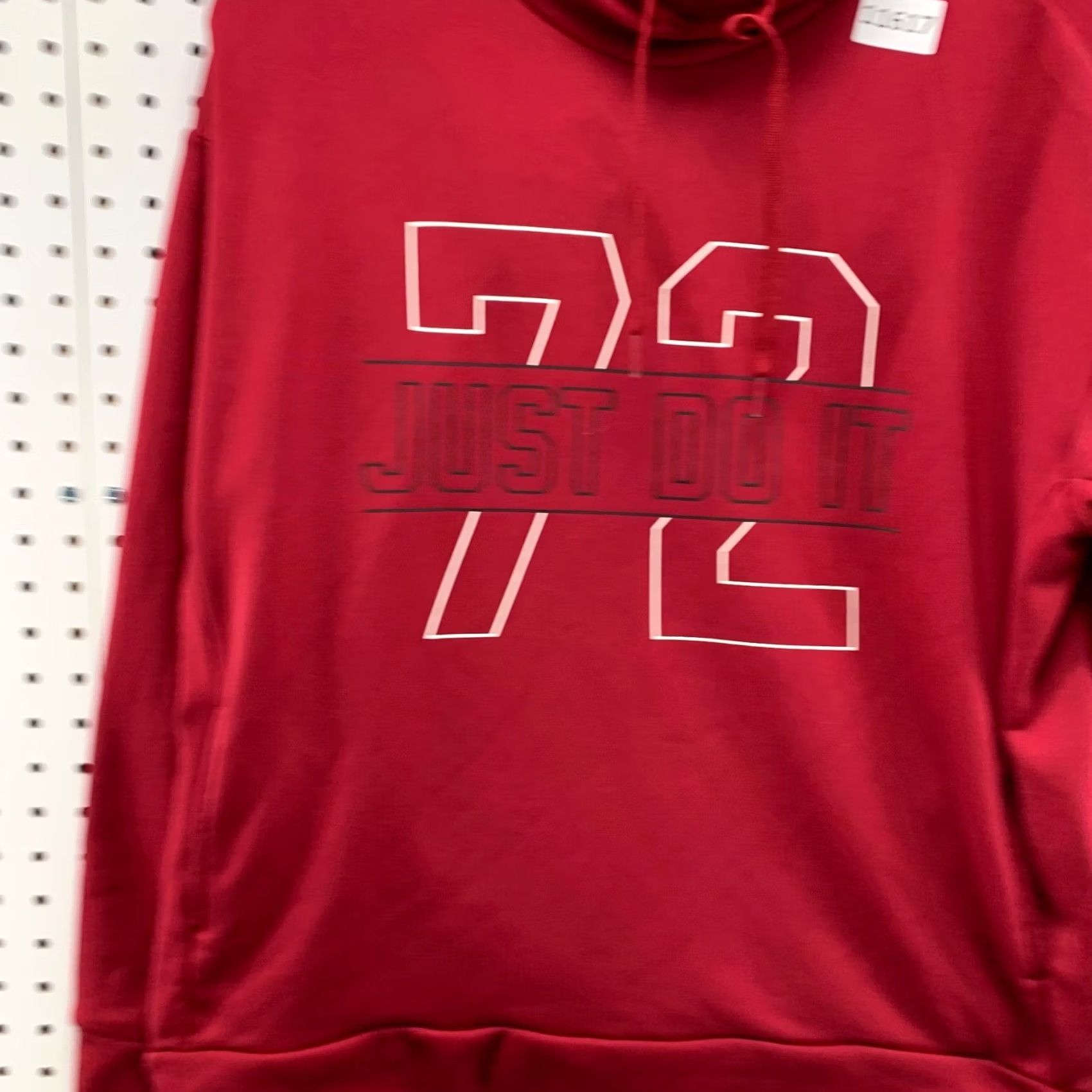 Nike Nike Hoodie Mens S Red Just Do It Graphic Pullover Sweatshirt Size US S / EU 44-46 / 1 - 3 Thumbnail