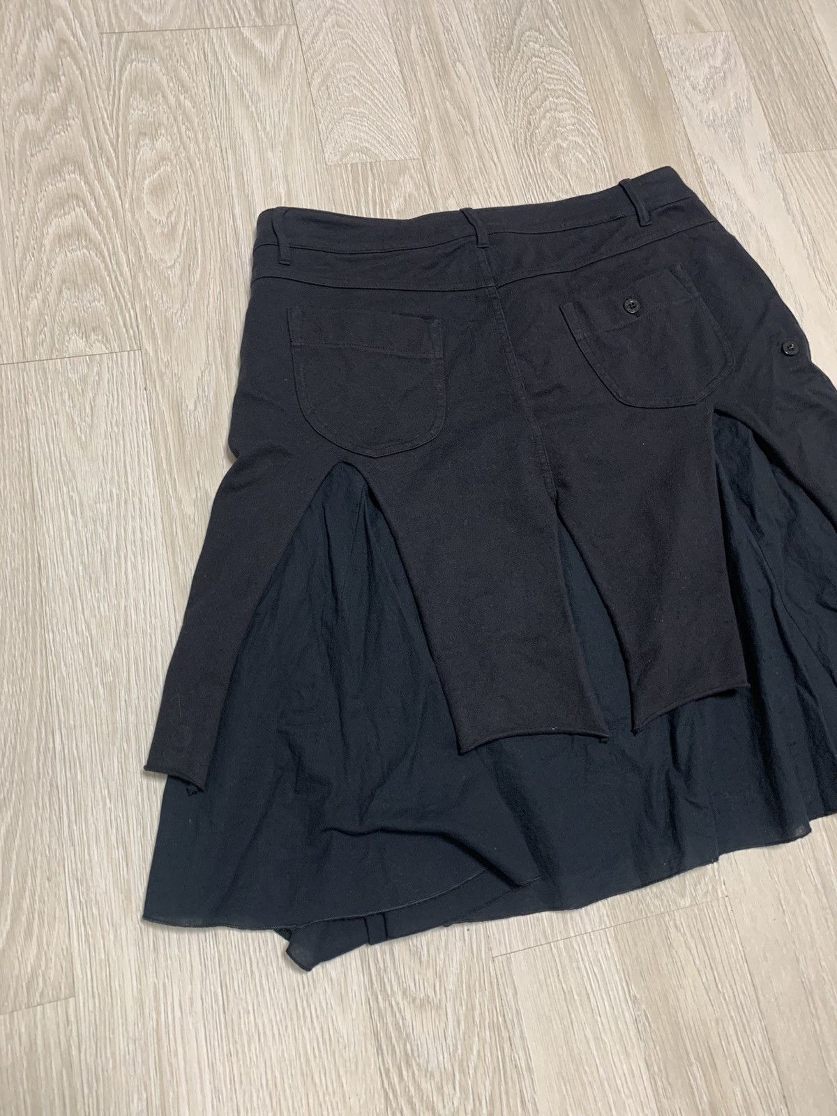 If Six Was Nine × Le Grande Bleu (L.G.B.) Avantgarde asymmetric skirt geisha, vintage, y2k style Size 38" / US 16 / IT 52 - 7 Thumbnail