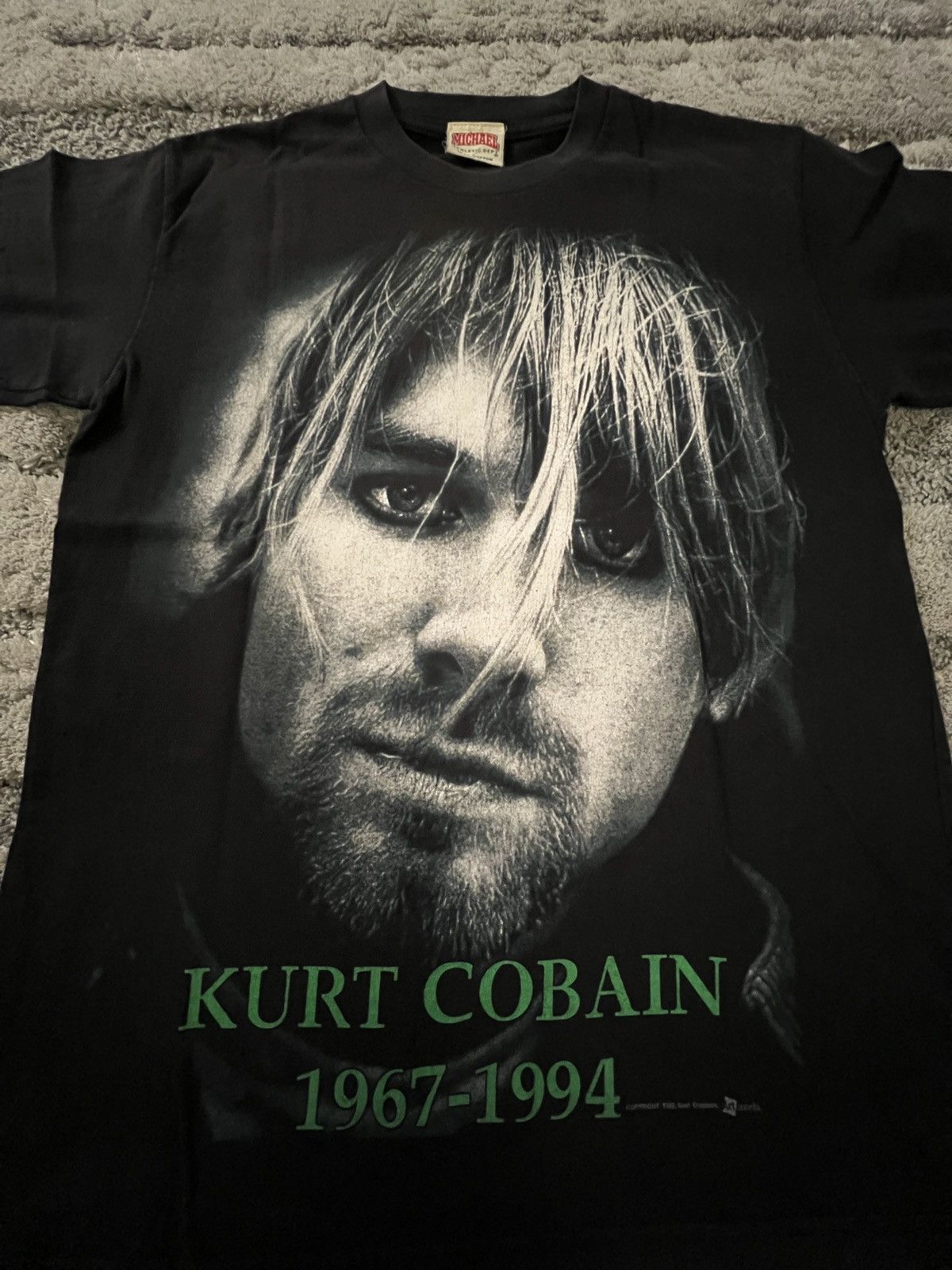 Vintage Vintage kurt cobain big face t shirt Size US M / EU 48-50 / 2 - 2 Thumbnail