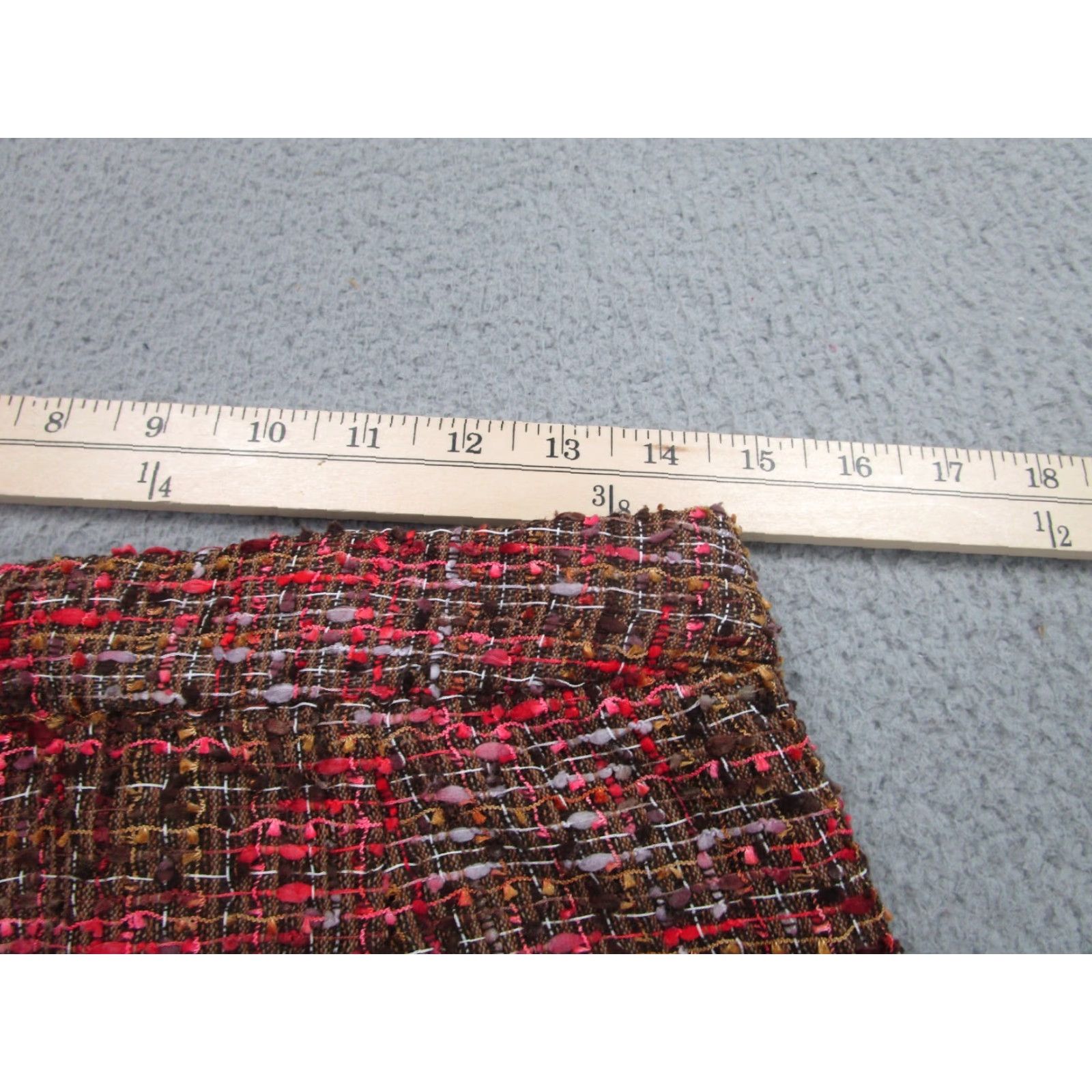 J.Crew J.CREW Pencil Skirt 6 Brown Red Pink Plaid Workwear Business Preppy Womens Knee Length Zipper Lined Tweed Polyester Size 28" / US 6 / IT 42 - 2 Thumbnail