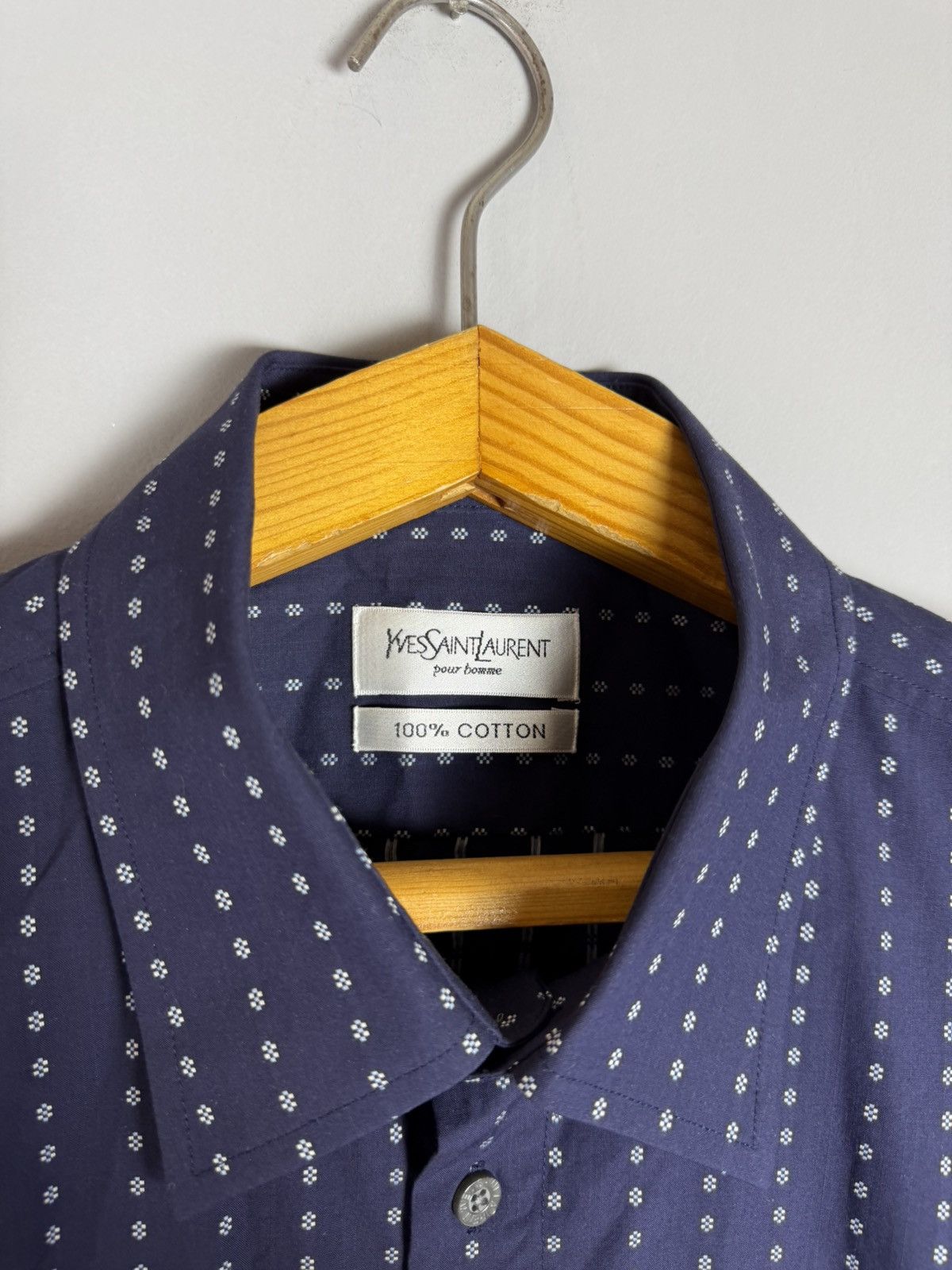 Yves Saint Laurent Vintage Yves Saint Laurent shirt ysl Size US XL / EU 56 / 4 - 4 Thumbnail