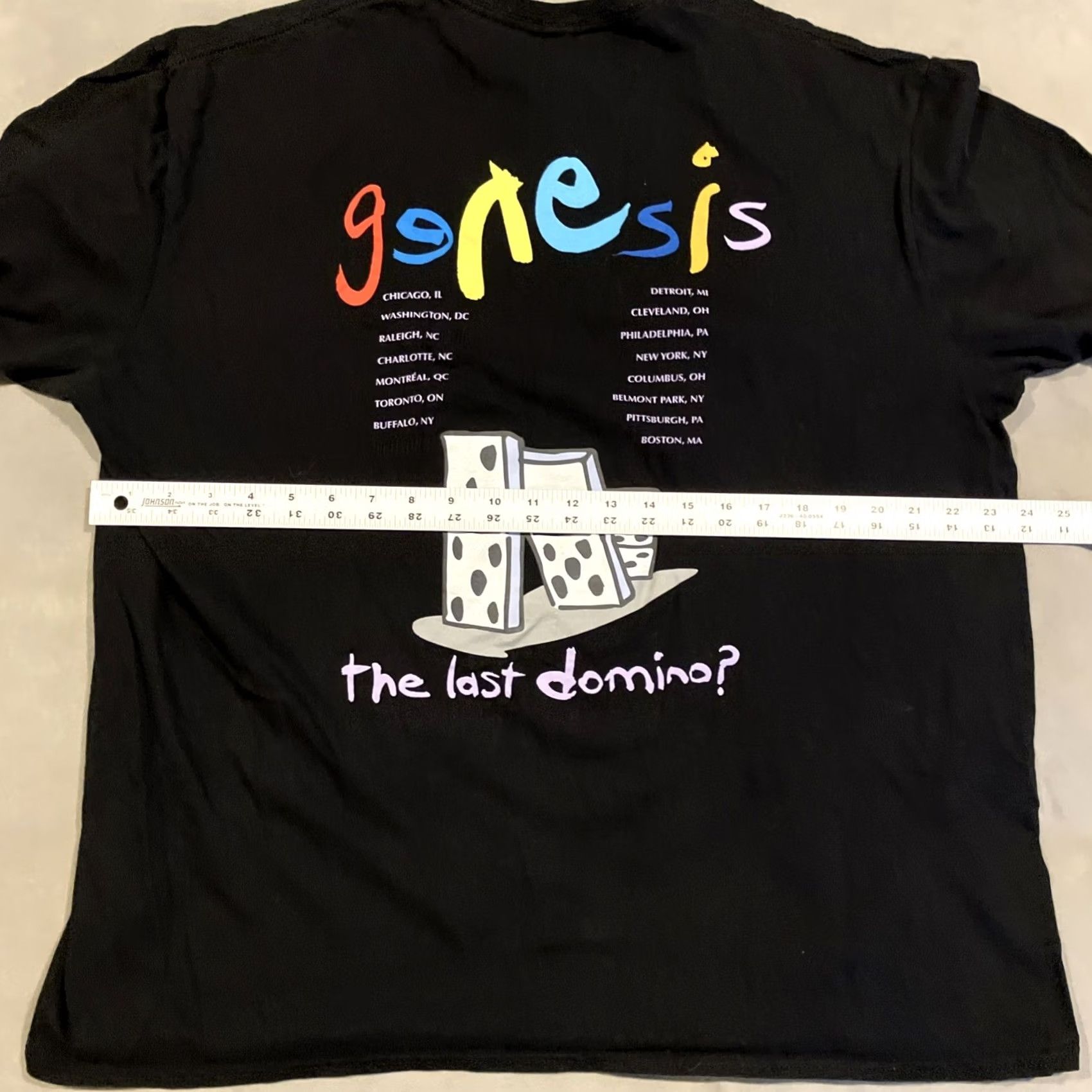 Vintage Genesis North American Tour The Last Domino? Shirt Men's XL NWOT T Size US XL / EU 56 / 4 - 4 Thumbnail