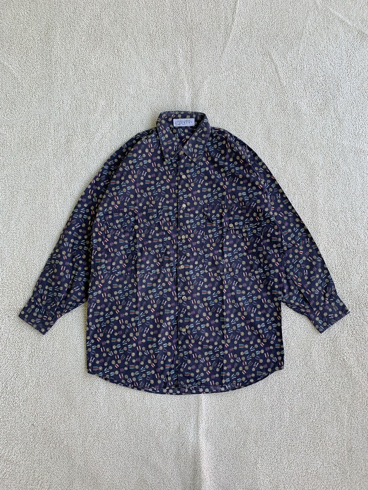 Beauty Beast × Givenchy Givenchy Gentleman Charter Print Vintage Shirt Size US M / EU 48-50 / 2 - 1 Thumbnail