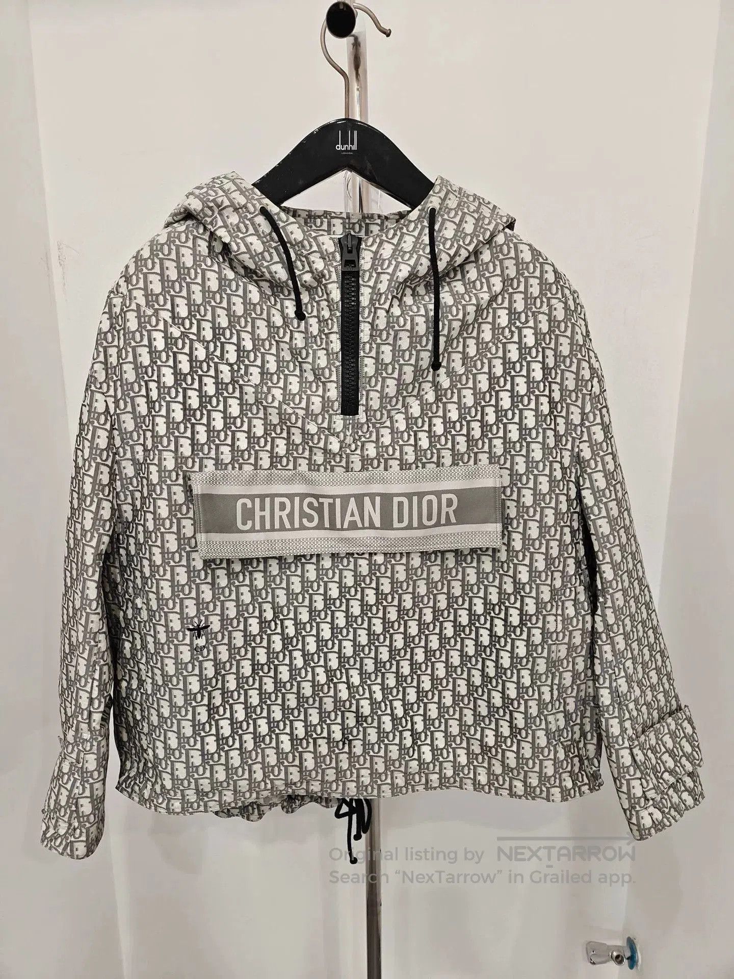Dior Dior Classic Gray Printed Hooded Jacket. Size US S / EU 44-46 / 1 - 1 Thumbnail