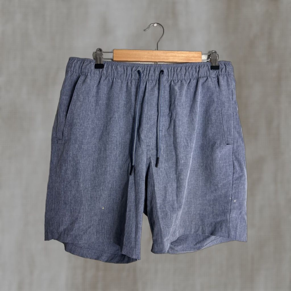 Eddie Bauer Eddie Bauer Men's UPF 50 Quick Dry Woven Tech Short Sz L Blue Gray Casual Travel Workwear Slip-on Drawstring 7 Inseam Size US 33 - 1 Thumbnail