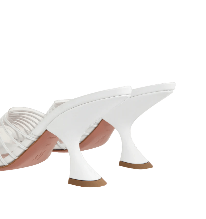 Amina Muaddi o1h1sh11225 Mookie Slipper 90 in White Size US 8.5 / IT 38.5 - 4 Thumbnail