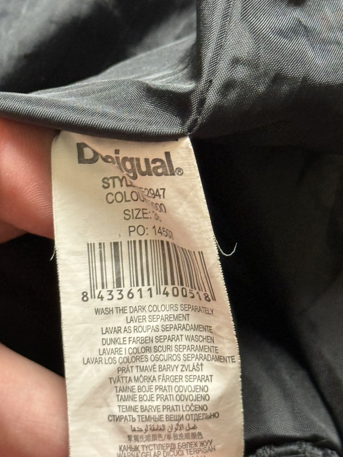 Desigual Ladies Desigual Multicolored Long Coat Size 38 Size XS / US 0-2 / IT 36-38 - 15 Thumbnail