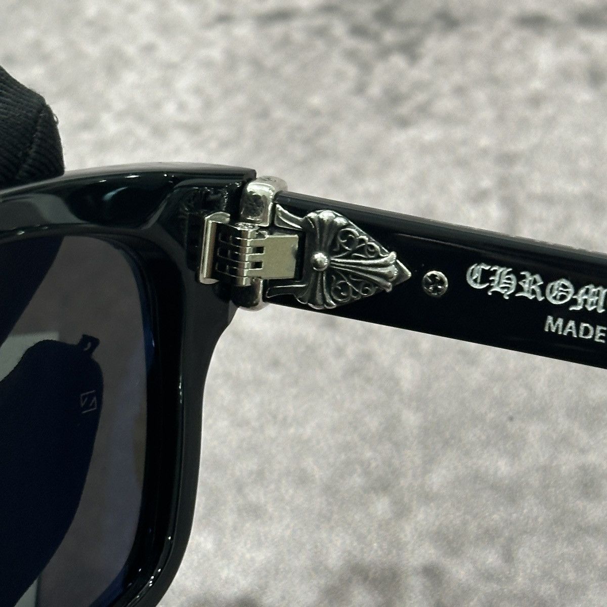 Chrome Hearts CHROME HEARTS BOX OFFICER BLACK DARK GREY SUNGLASSES Size ONE SIZE - 5 Thumbnail