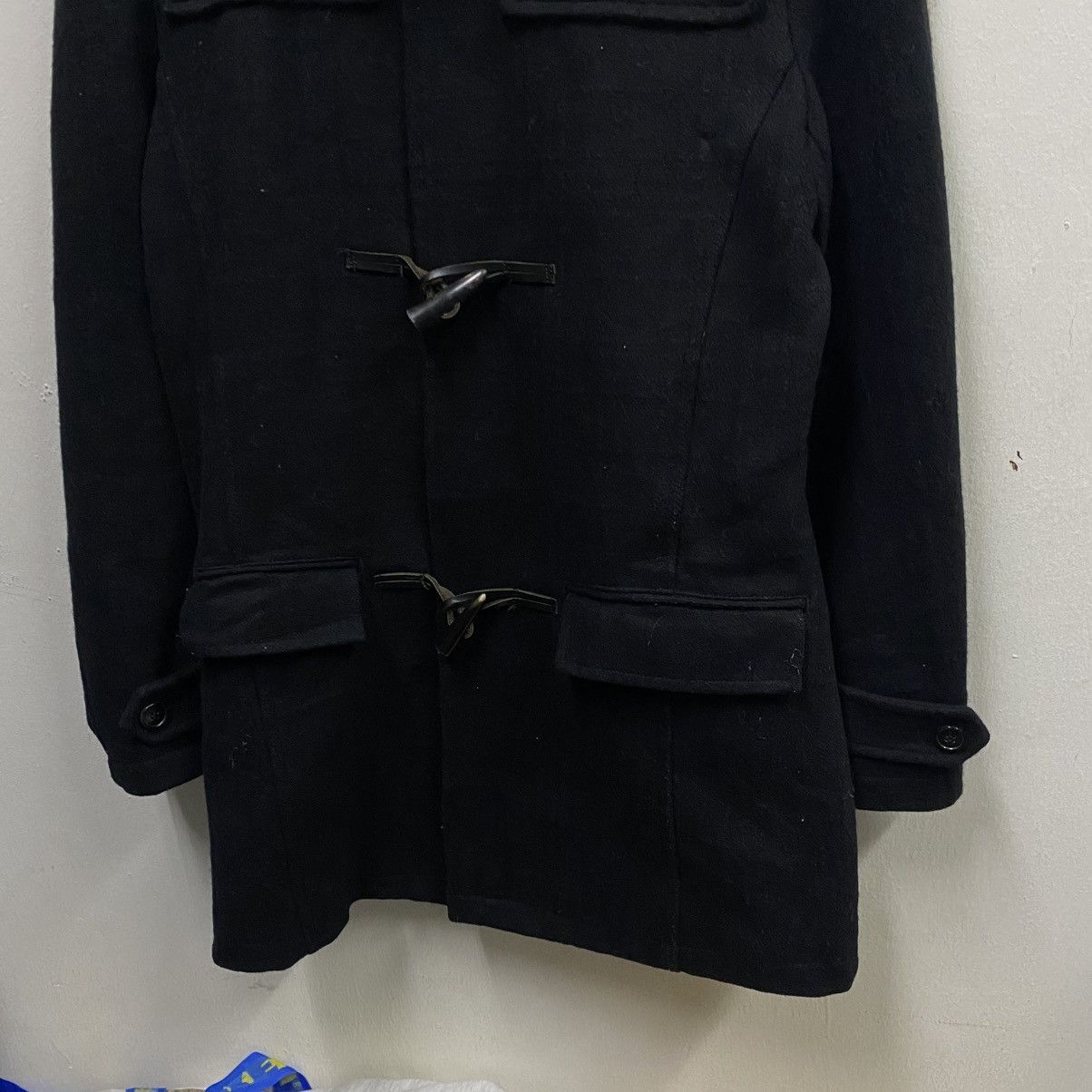 Katharine Hamnett London 🥷🏿Katharine Hamnett London Black Wool Duffle Coat (M) Size US M / EU 48-50 / 2 - 5 Thumbnail