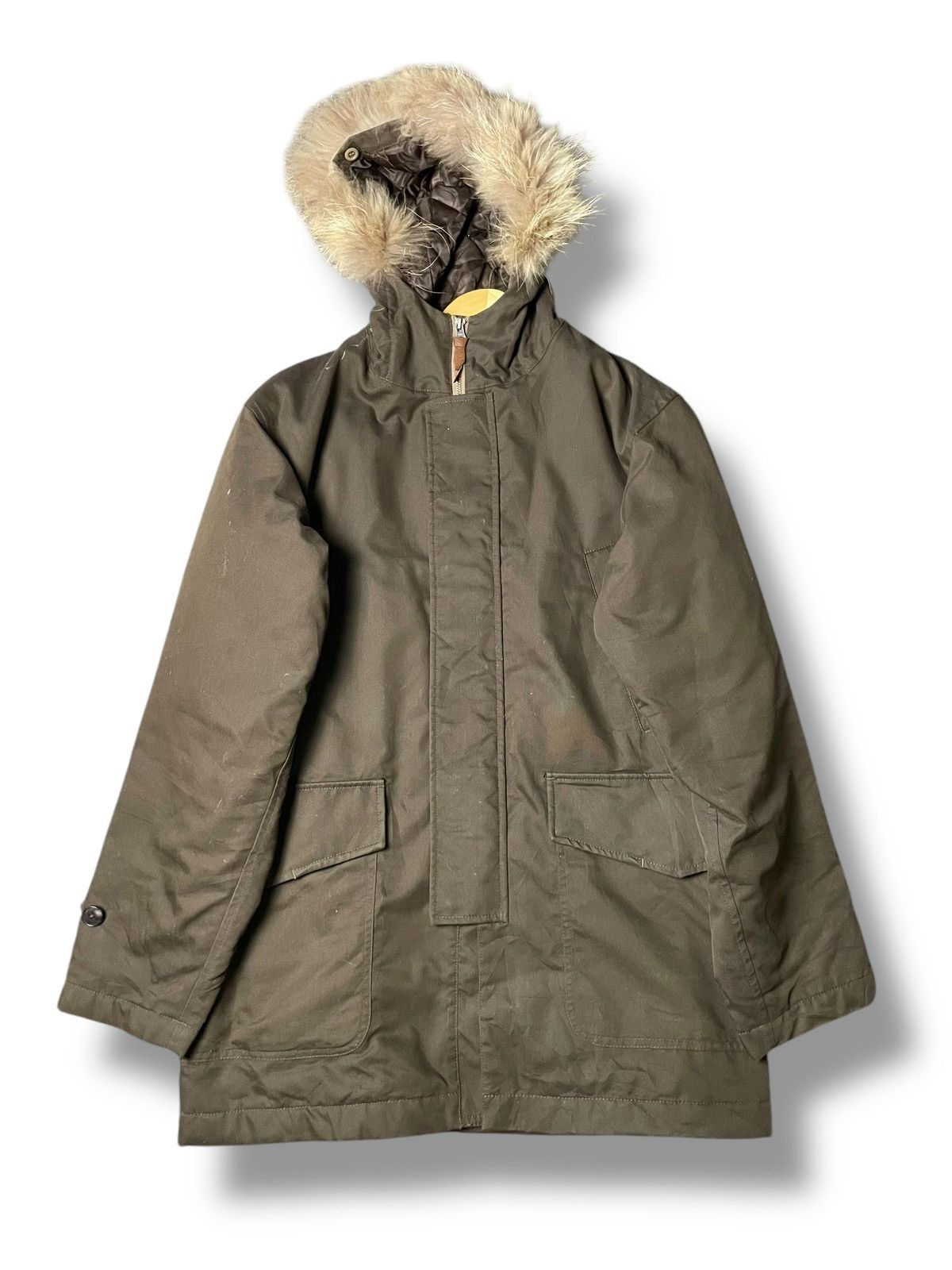 Japanese Brand × Takeo Kikuchi × Vintage Vintage TAKEO KIKUCHI Fur Lining Hooded Jacket (85) Size US XS / EU 42 / 0 - 1 Thumbnail