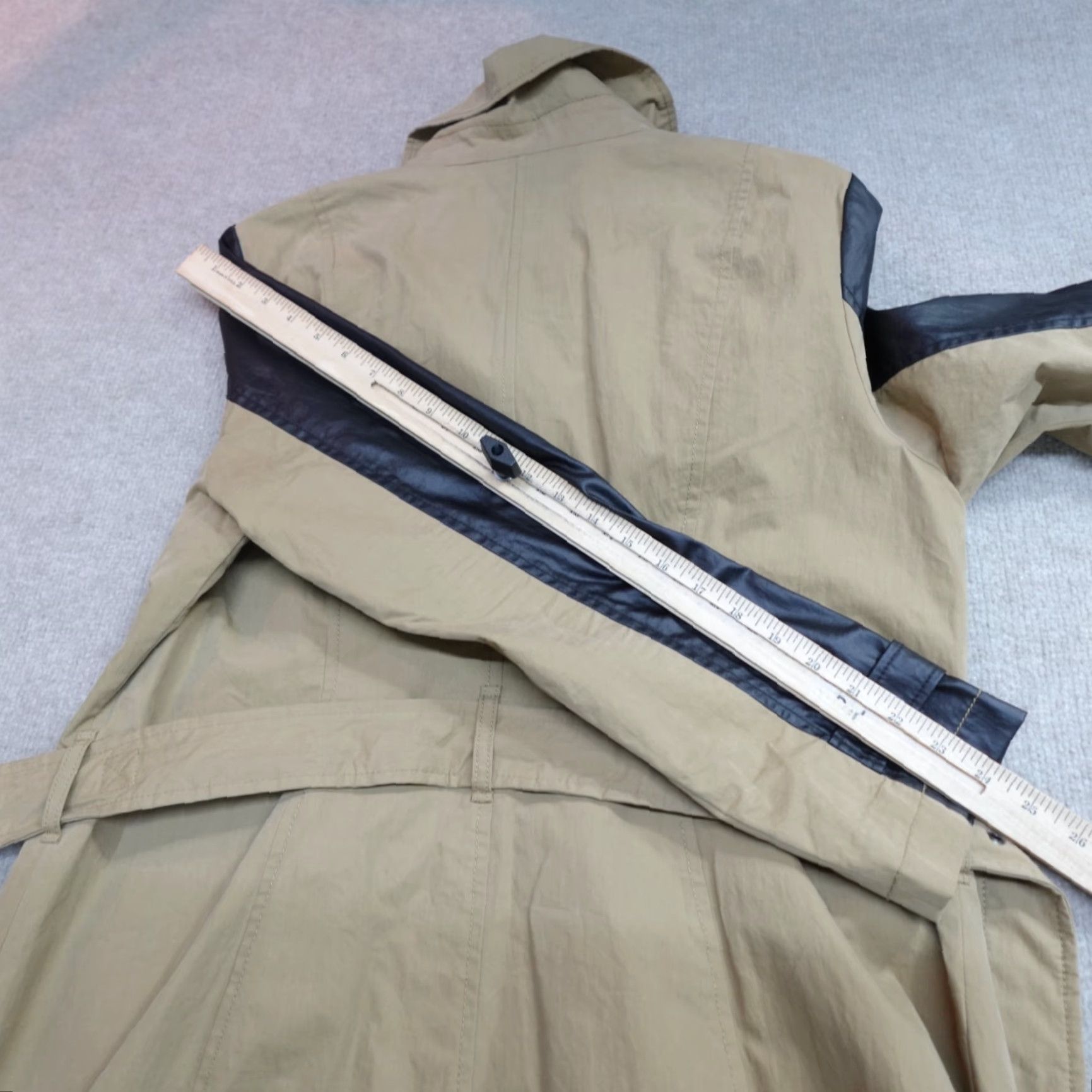 7 For All Mankind 7 For All Mankind Womens Jacket XL Beige Trench Coat Belted Full Zip 7FAM Size XL / US 12-14 / IT 48-50 - 7 Thumbnail