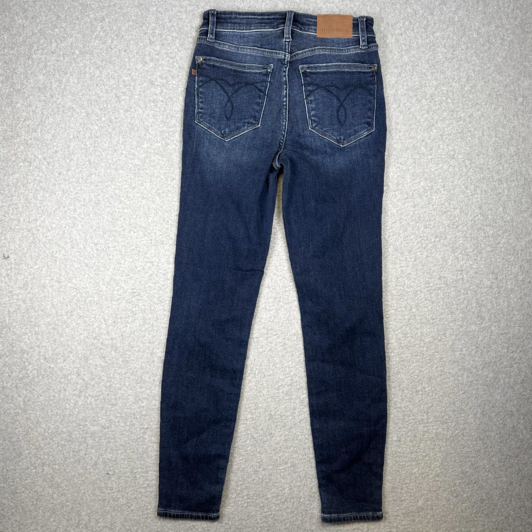 Lucky Brand Lucky Brand Judy Blue Women’s 3/26 Skinny Fit Dark Wash Ankle Length Blue Jeans, Size 26, Regular, Blue, Jeans, Women's Size 26" / US 2 / IT 38 - 7 Thumbnail