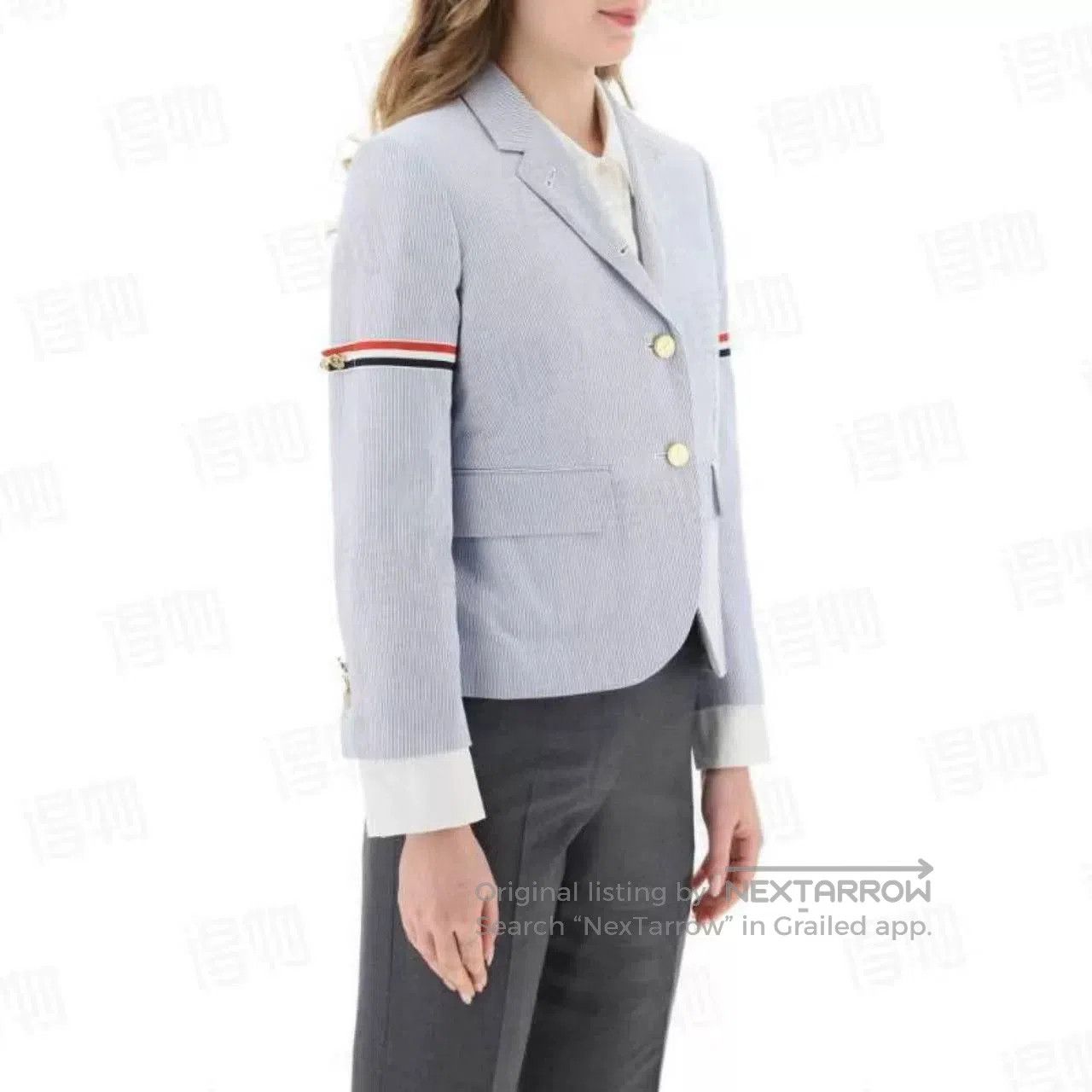 Thom Browne Thom Browne Blue Striped Women's Suit. Size M / US 6-8 / IT 42-44 - 8 Thumbnail