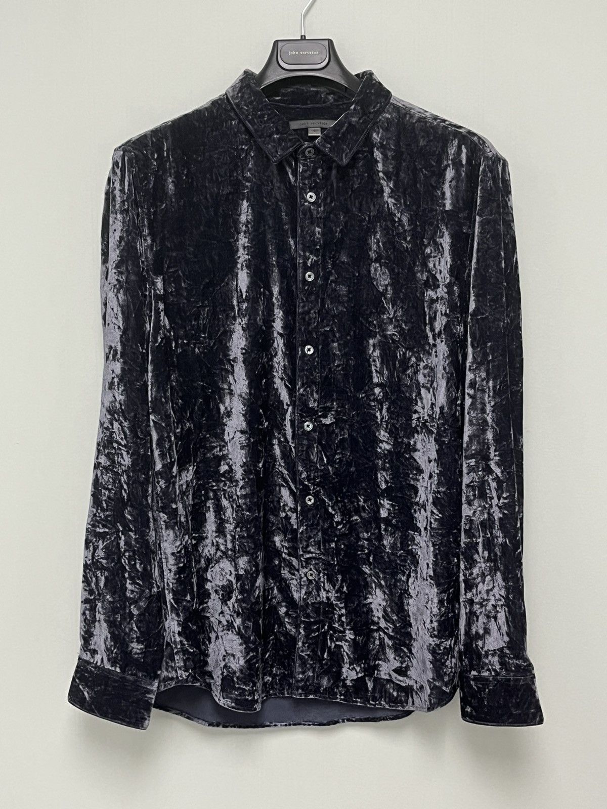 John Varvatos Crinkled Velvet slim Shirt large Size US L / EU 52-54 / 3 - 4 Thumbnail