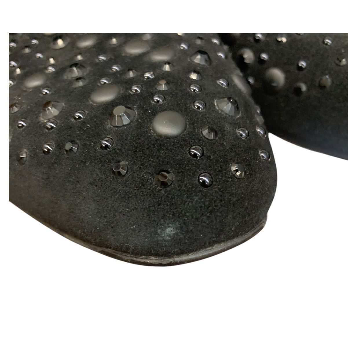 Donald Pliner DONALD J PLINER Black Studded Slip on Suede Shoes SZ 7M Size US 7 / IT 37 - 10 Thumbnail
