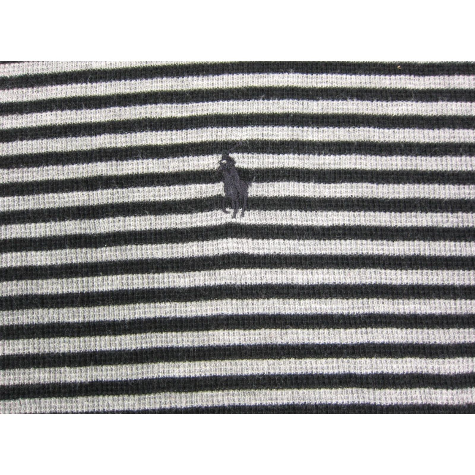 Polo Ralph Lauren Polo Ralph Lauren Shirt Mens L Black Striped Crew Neck Short Sleeve Vintage No (90s) Size US L / EU 52-54 / 3 - 3 Thumbnail
