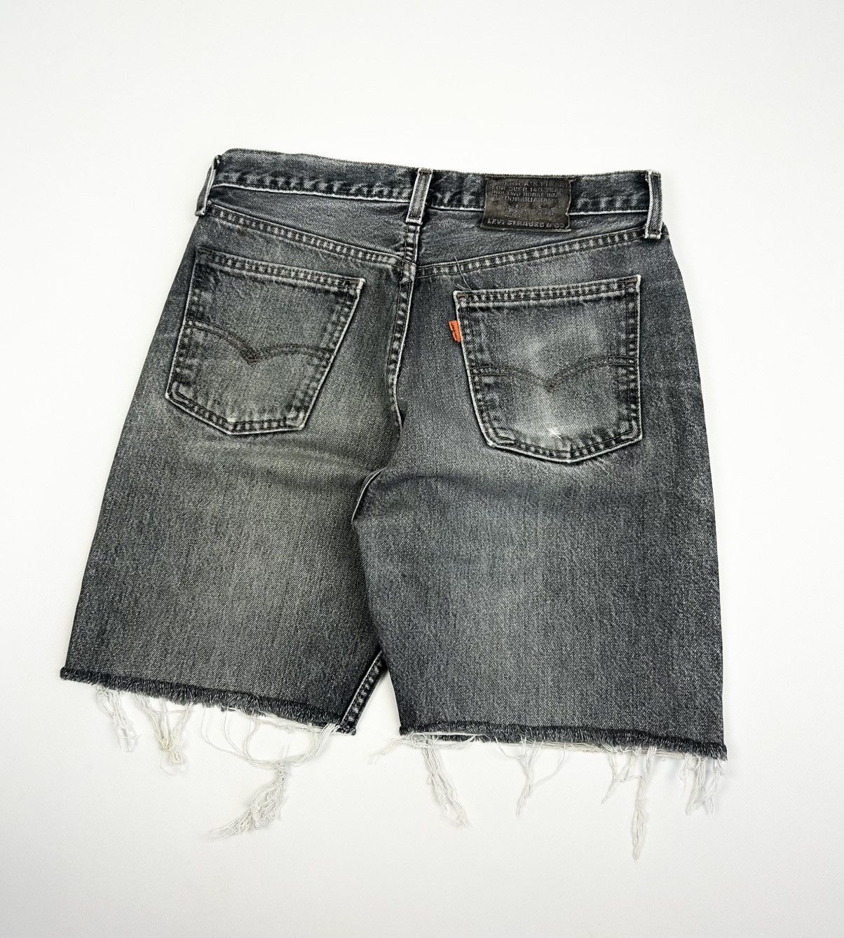 Levi's Vintage Clothing Vintage Levis 615 Orange Tab Shorts Rare Gray Y2k 90s USA Size US 30 / EU 46 - 5 Thumbnail